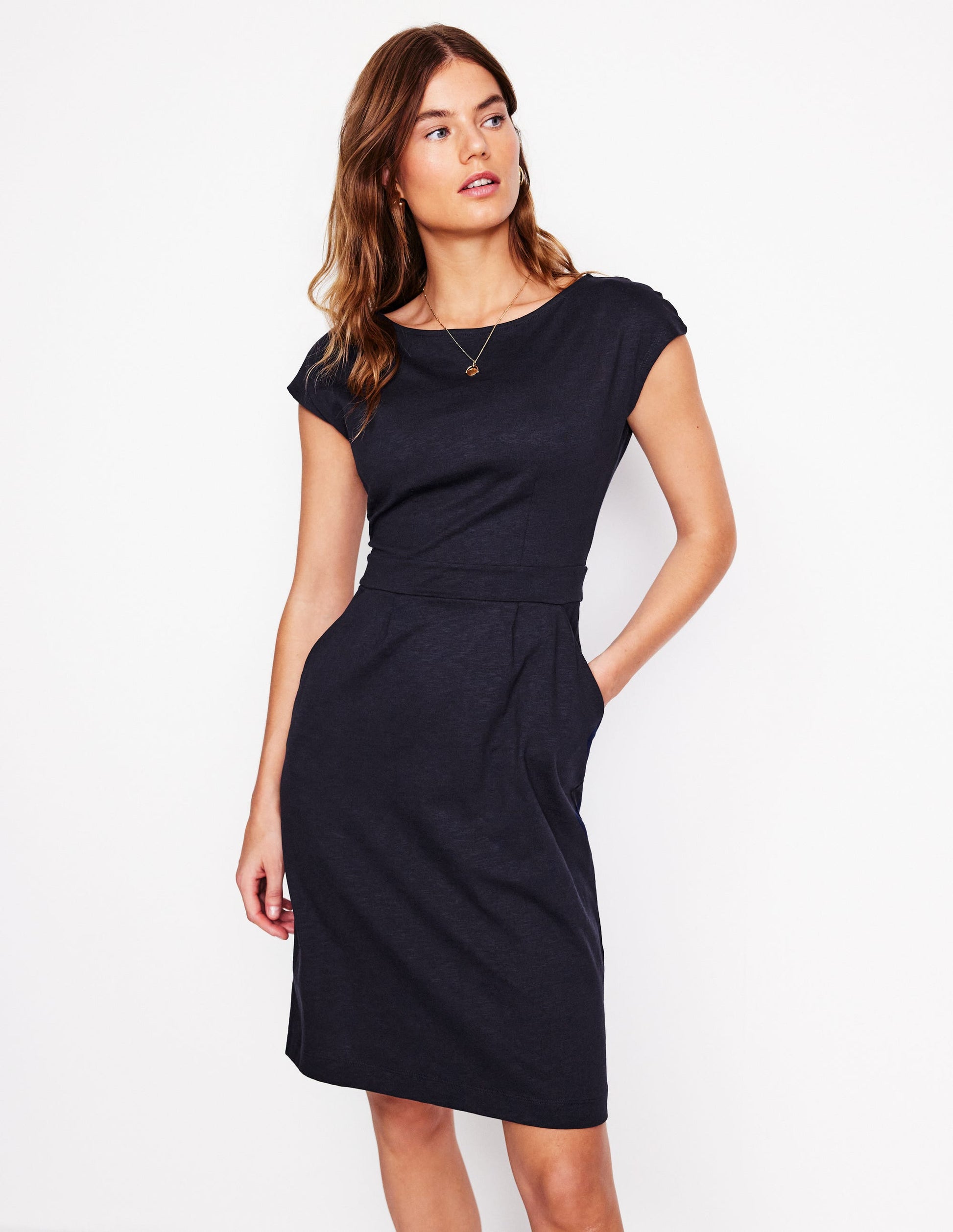 Florrie Jersey Dress-Navy Boden UK