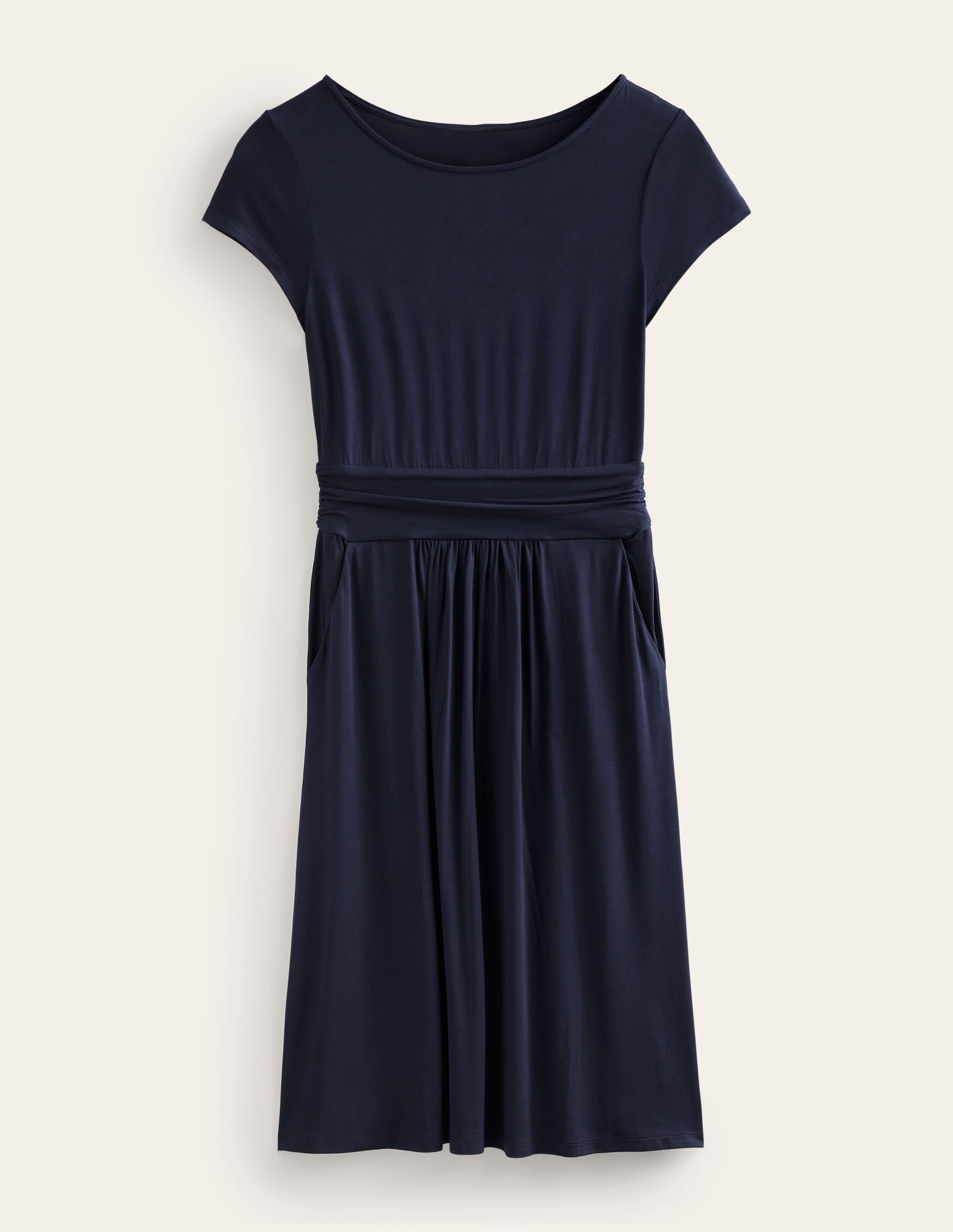 Amelie Jersey Dress-Navy - Image 5