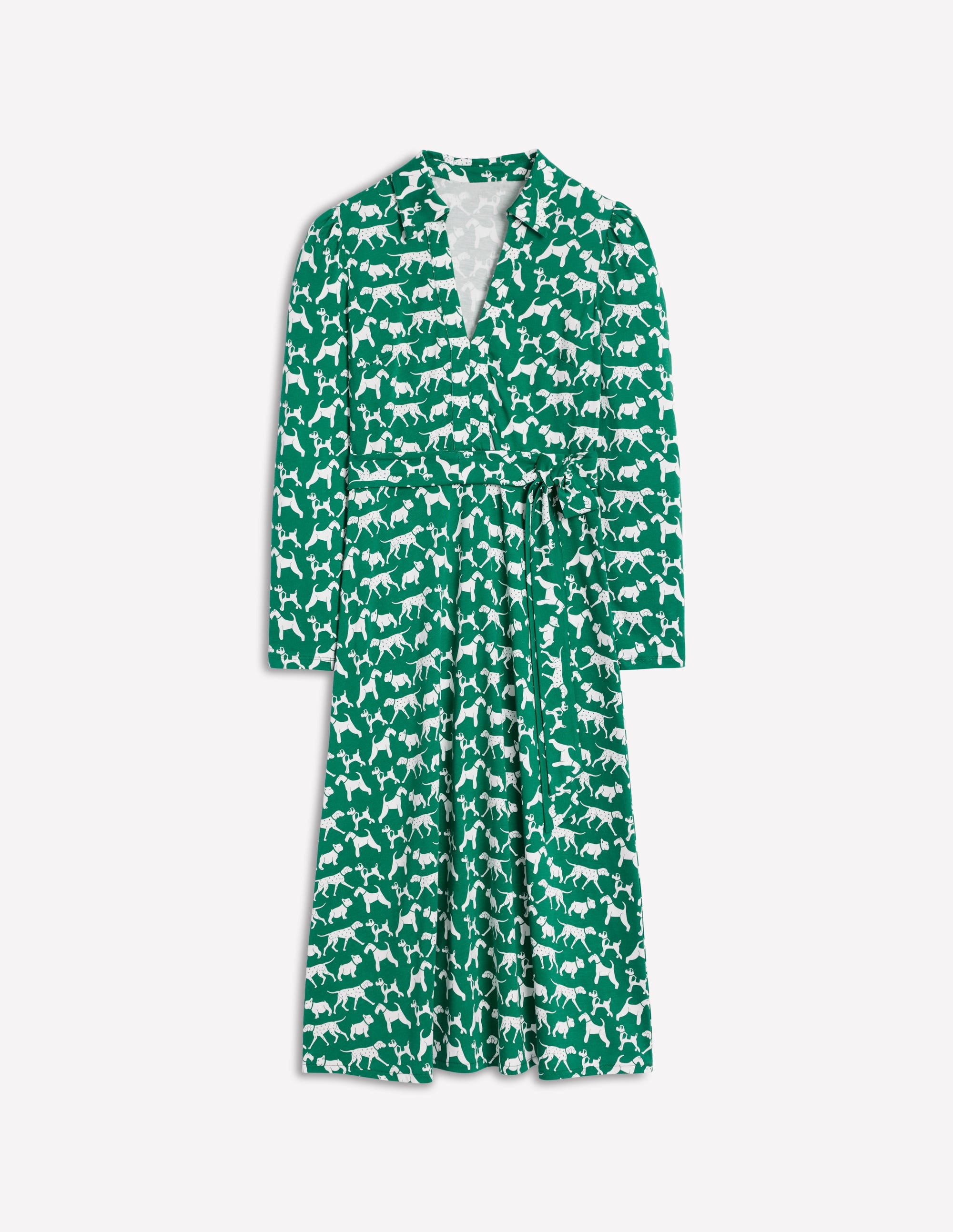 Imogen Collared Jersey Dress-Grass, Janet and Friends - Image 6