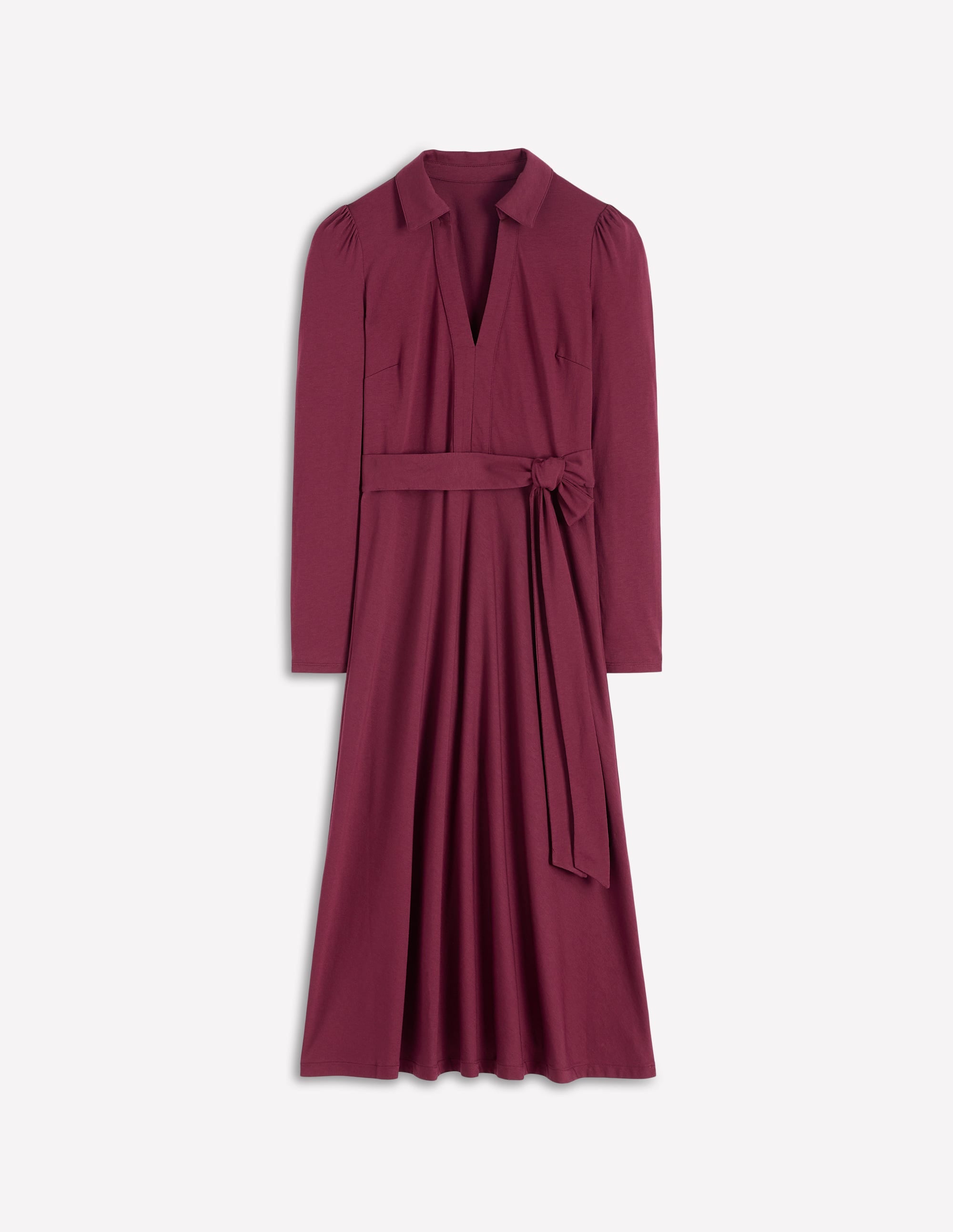 Imogen Collared Jersey Dress-Deep Wisteria - Image 6
