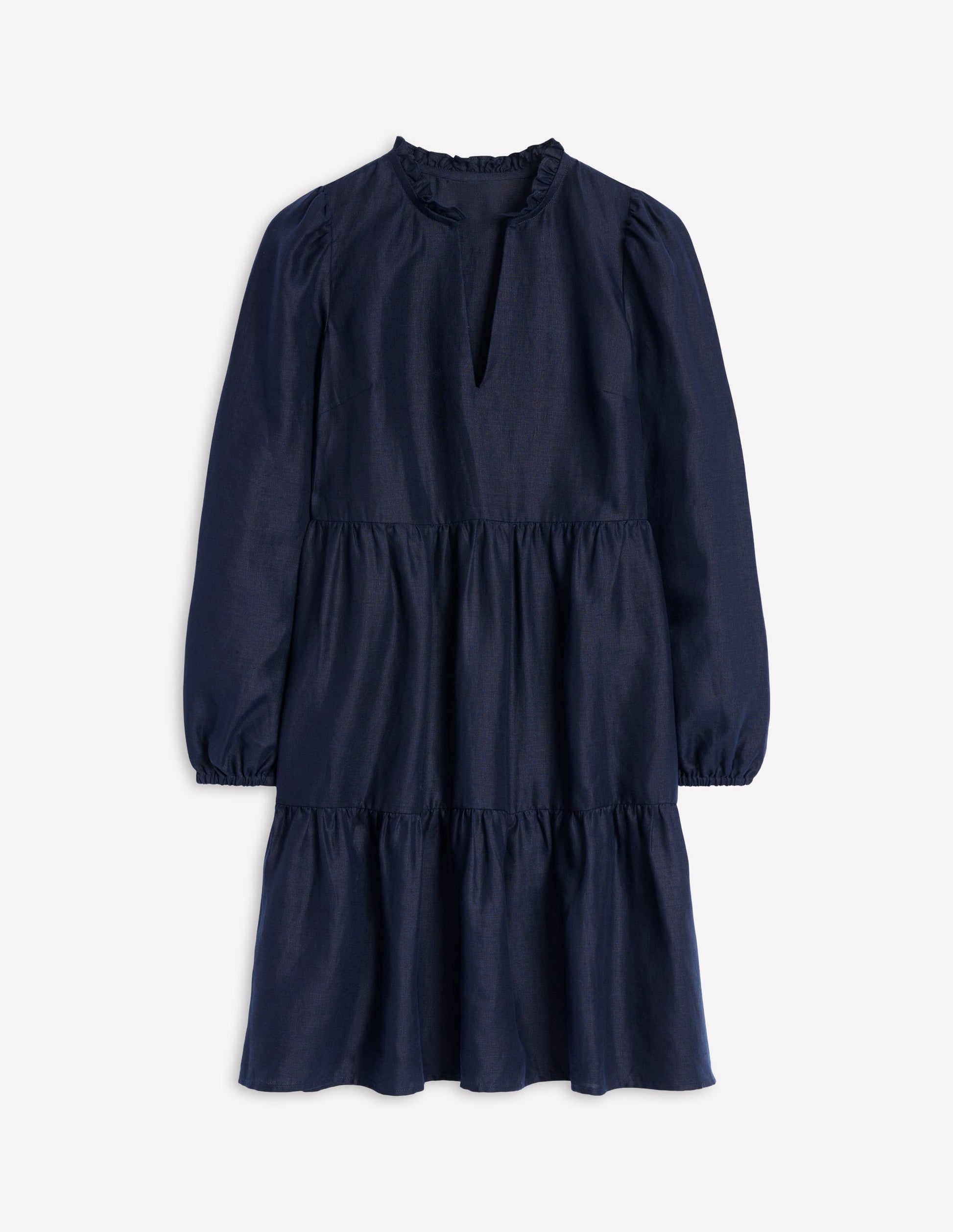 Esme Linen Mini Dress-Navy | Boden UK Esme Linen Mini Dress-Navy | Boden UK