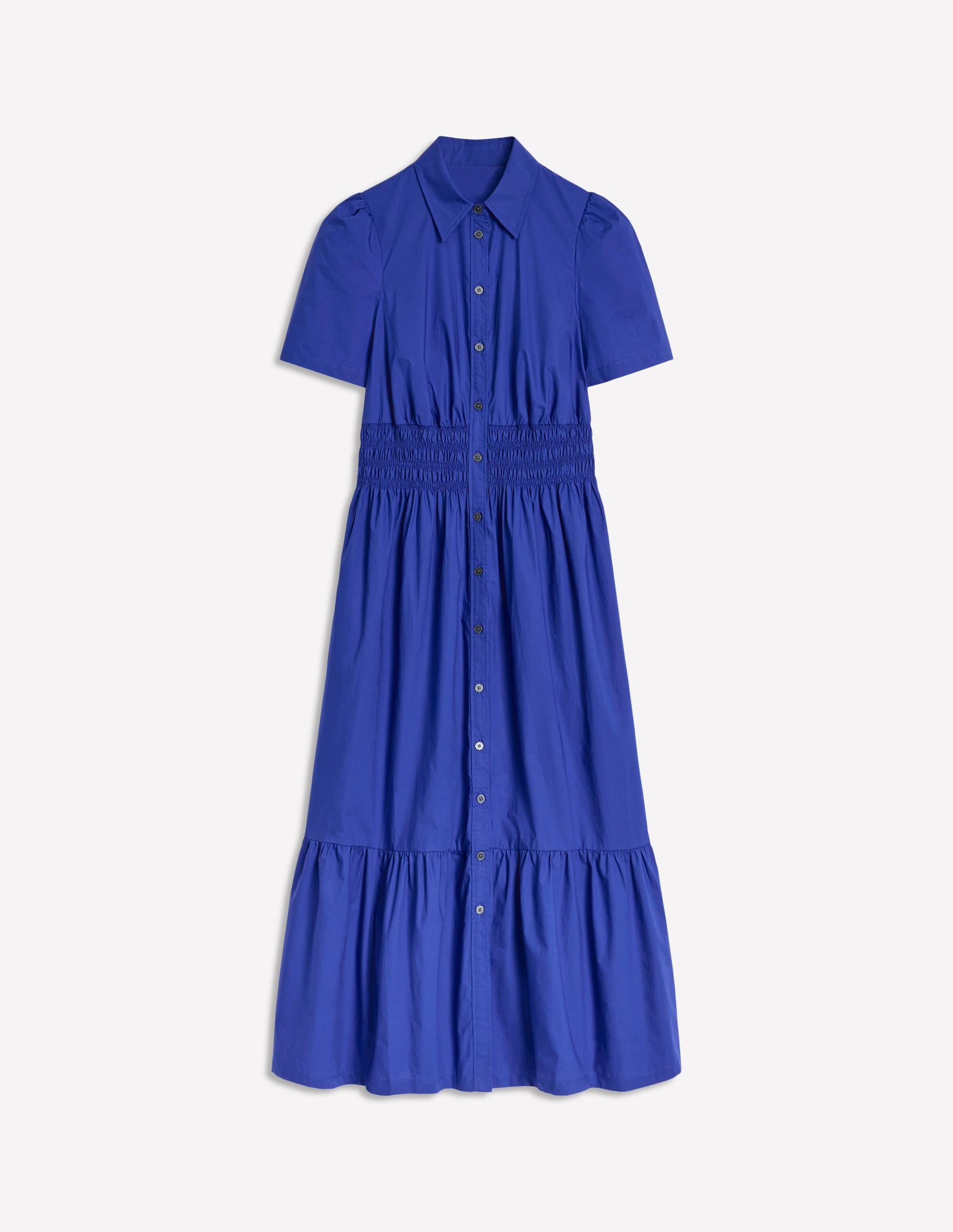 boden smocked linen shirt dress Boden Women's Mae Linen Blend Shirt Dress in Blue