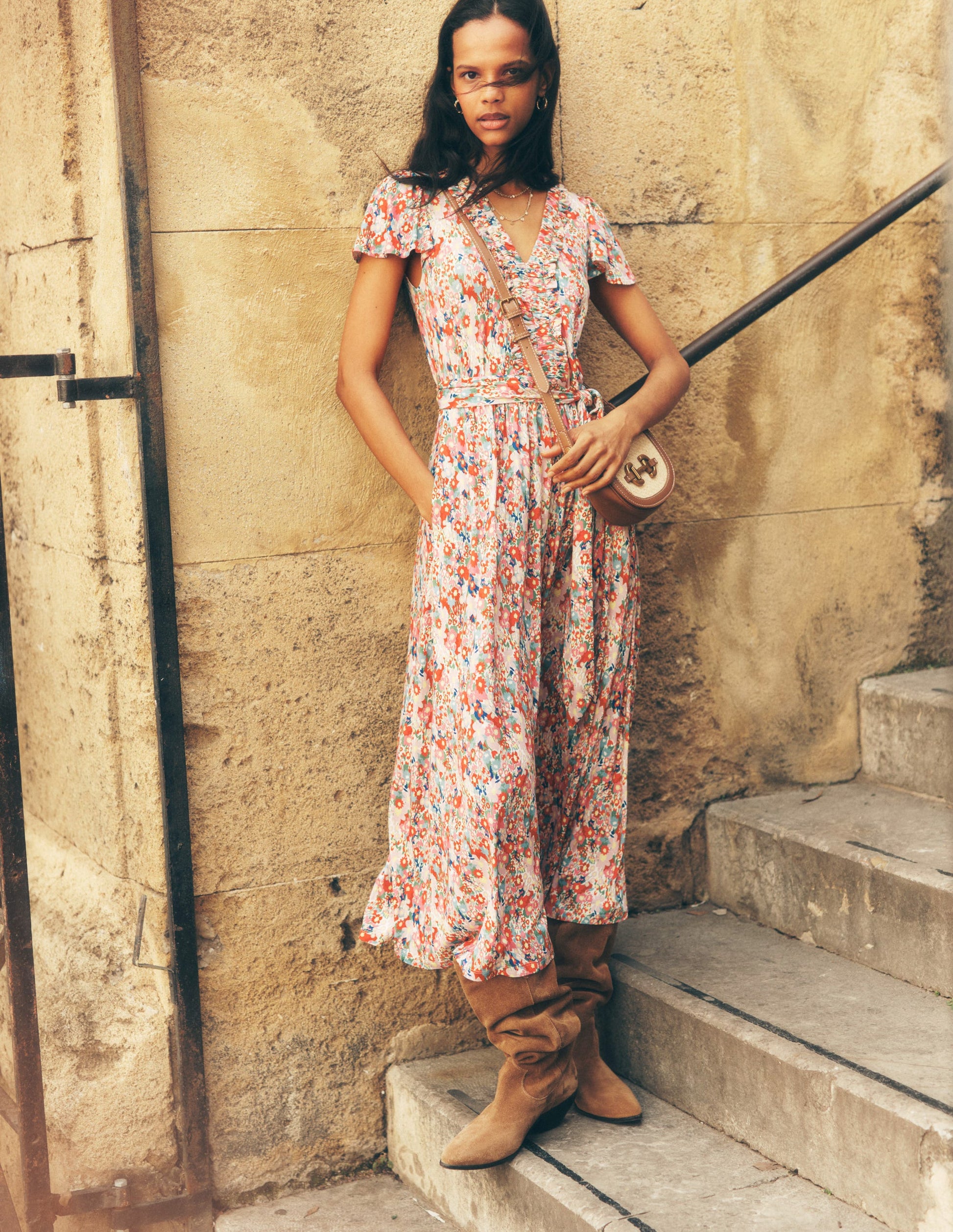 Nicola Jersey Tea Dress-Multi, Wildflower Garden | Boden UK Nicola Jersey Tea Dress-Multi, Wildflower Garden | Boden UK