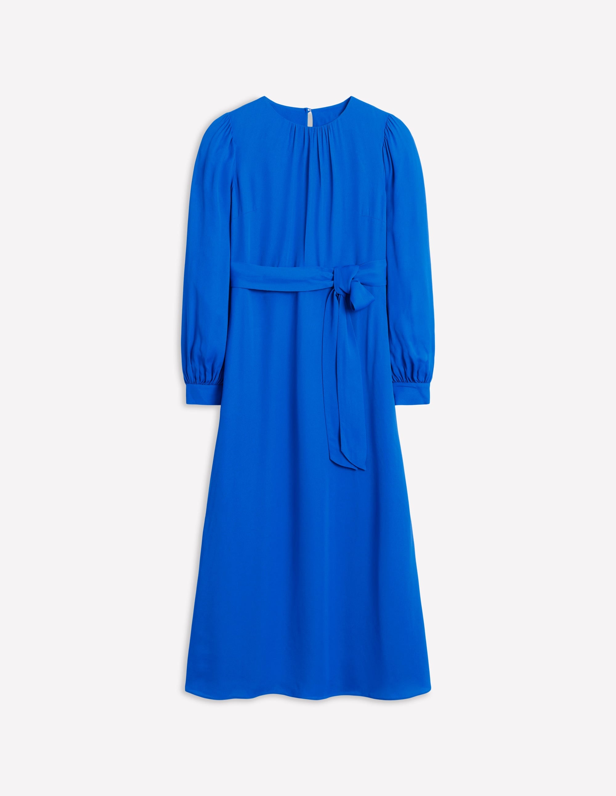 Blouson Sleeve Midi Dress-Gallery Blue - Image 6