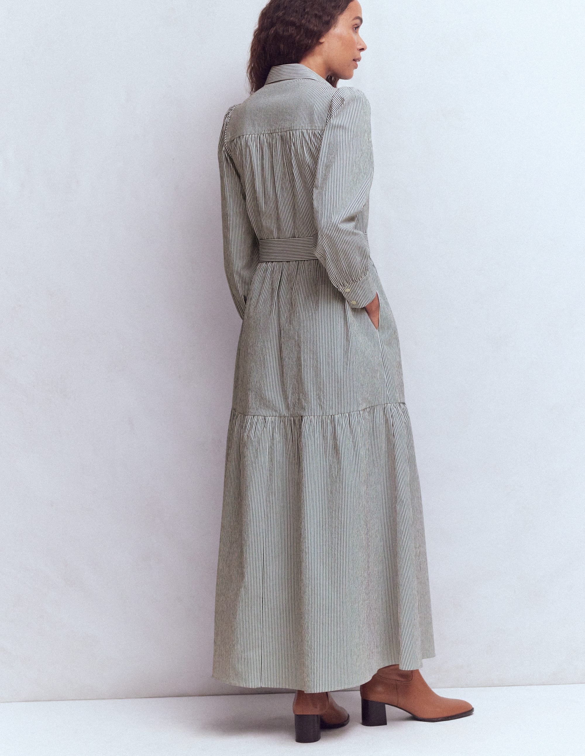 Ellie Cotton Maxi Shirt Dress