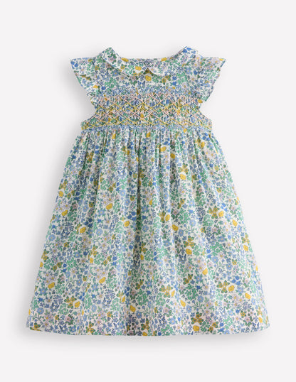 Adeline Smocked Dress-Easter Chick Floral-1