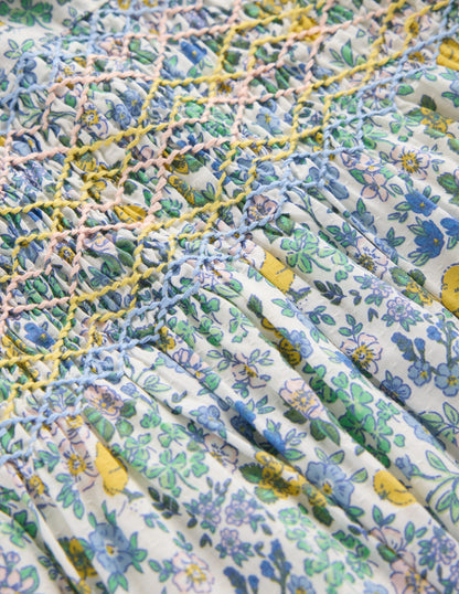 Adeline Smocked Dress-Easter Chick Floral-3