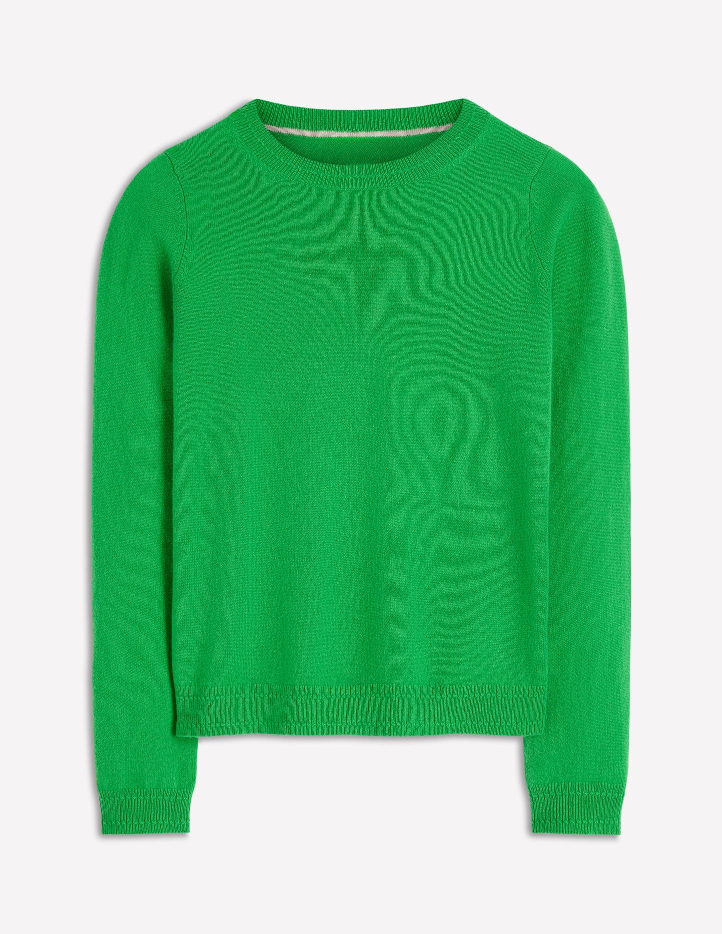 Eva Cashmere Crew Neck Jumper-Sapling Green