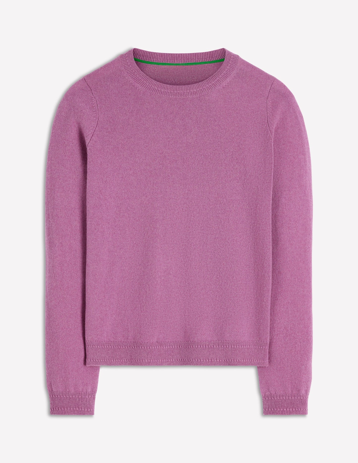 Eva Cashmere Crew Neck Jumper-Clover Purple