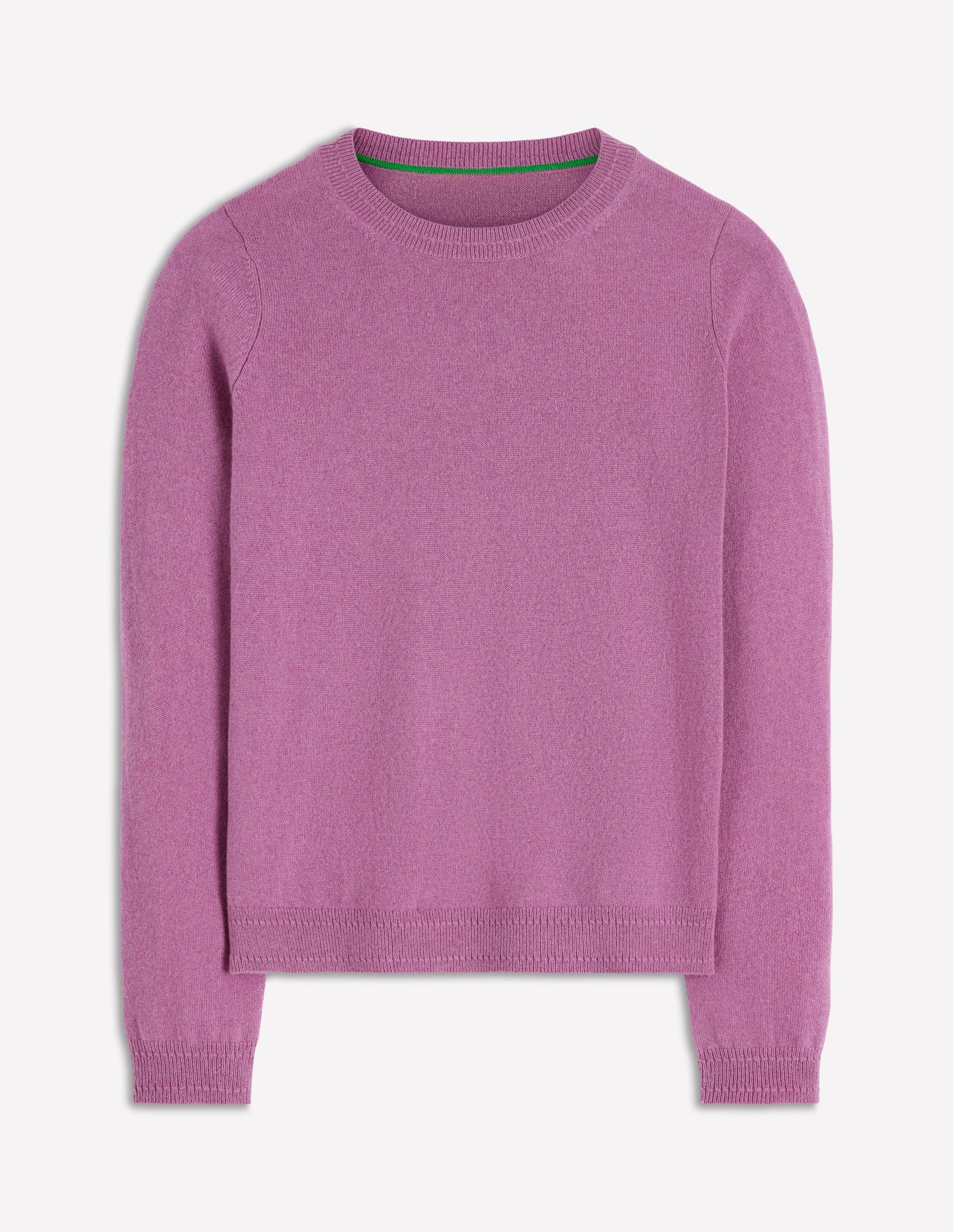 Eva Cashmere Crew Neck Jumper-Clover Purple-7