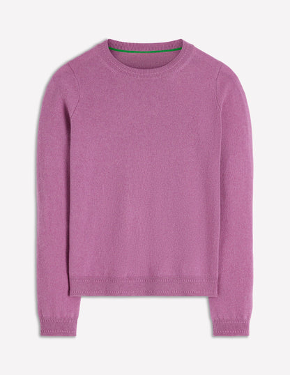 Eva Cashmere Crew Neck Jumper-Clover Purple-7