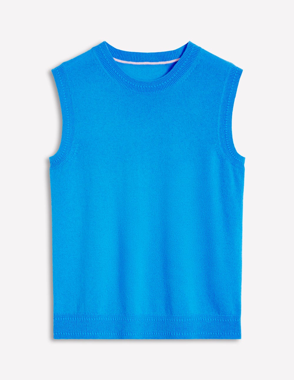 Eva Cashmere Tank-Cerulean Blue - Image 6