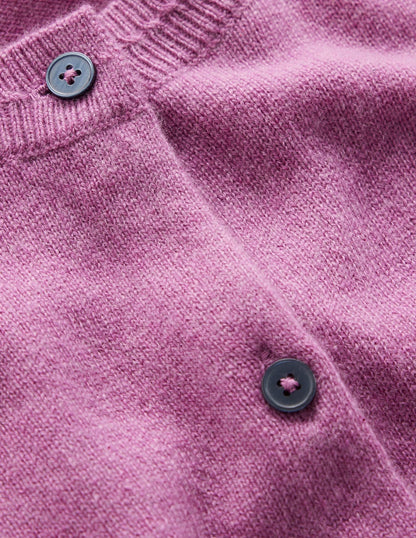 Eva Cashmere Crew Cardigan-Clover Purple-7