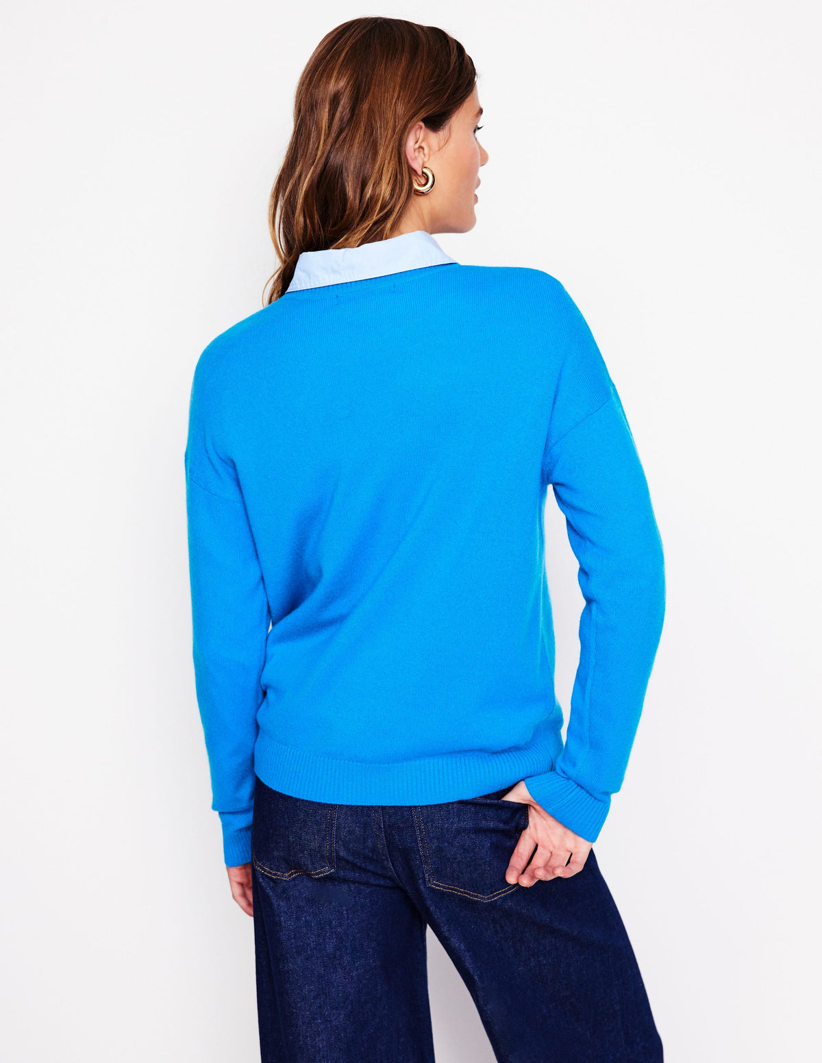 Lydia Cashmere Jumper-Cerulean Blue - Image 3