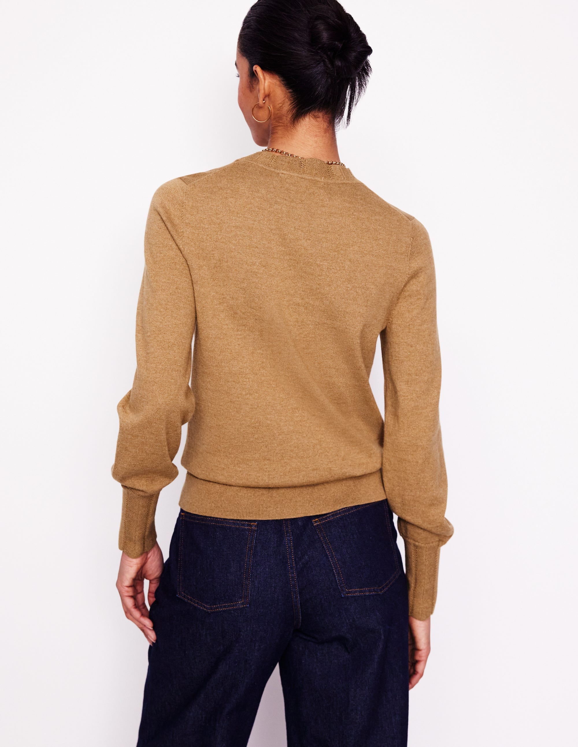 Imi Scallop Trim Jumper-Fall Leaf - Image 3