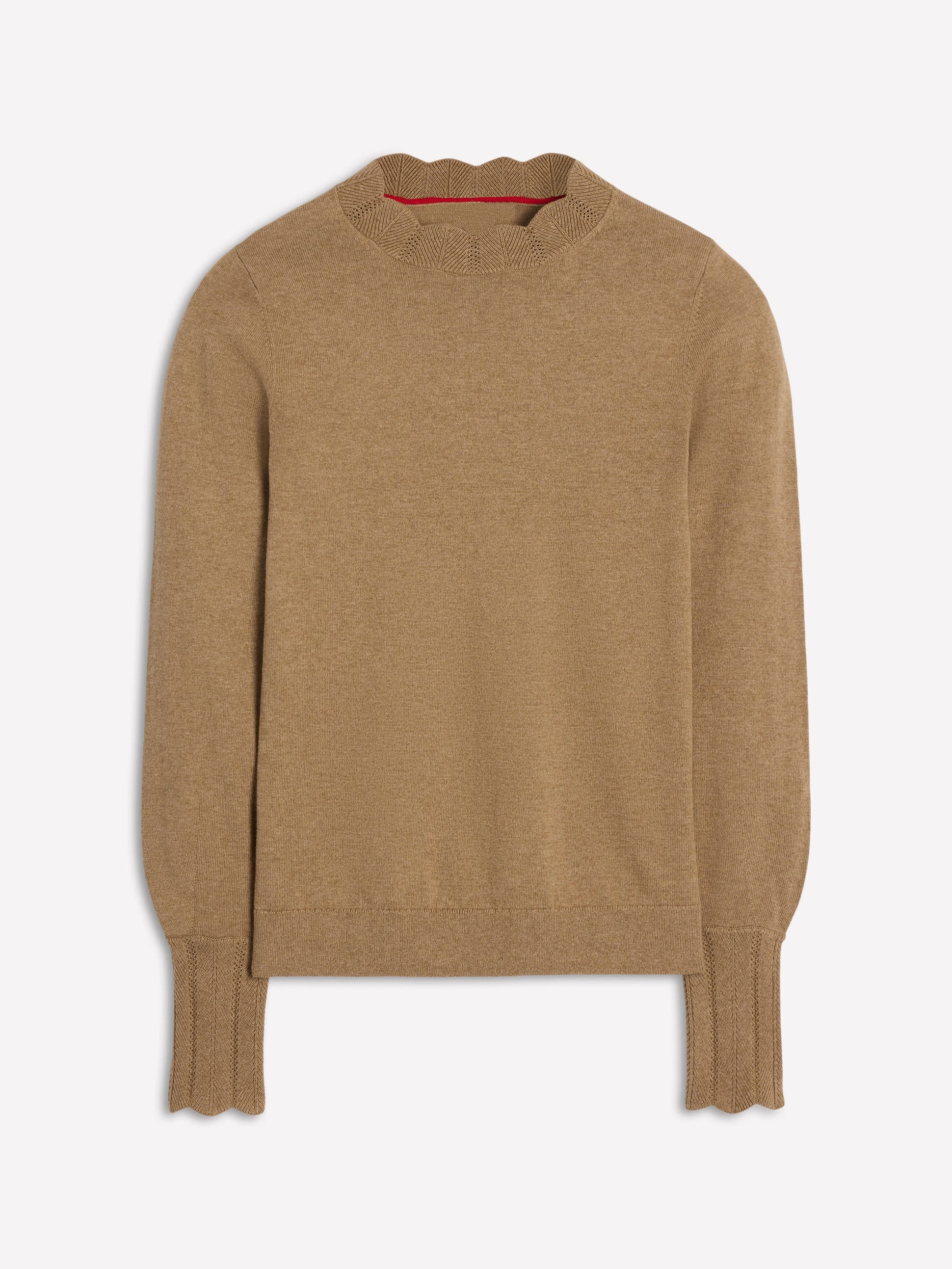 Imi Scallop Trim Jumper-Fall Leaf - Image 5