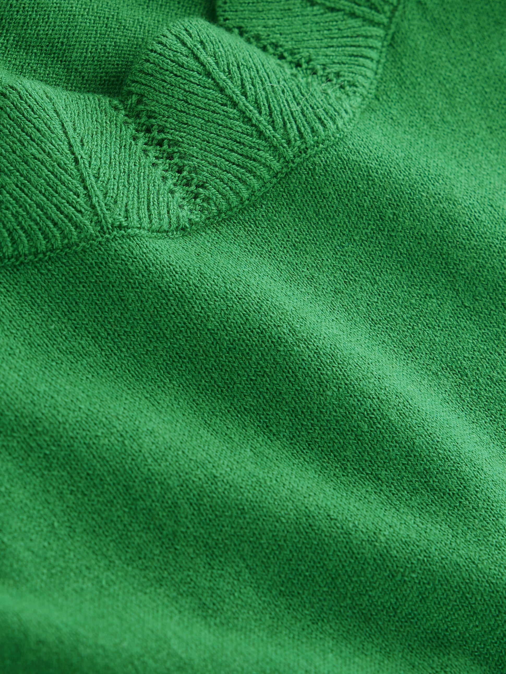 Imi Scallop Trim Jumper-Rich Emerald - Image 6