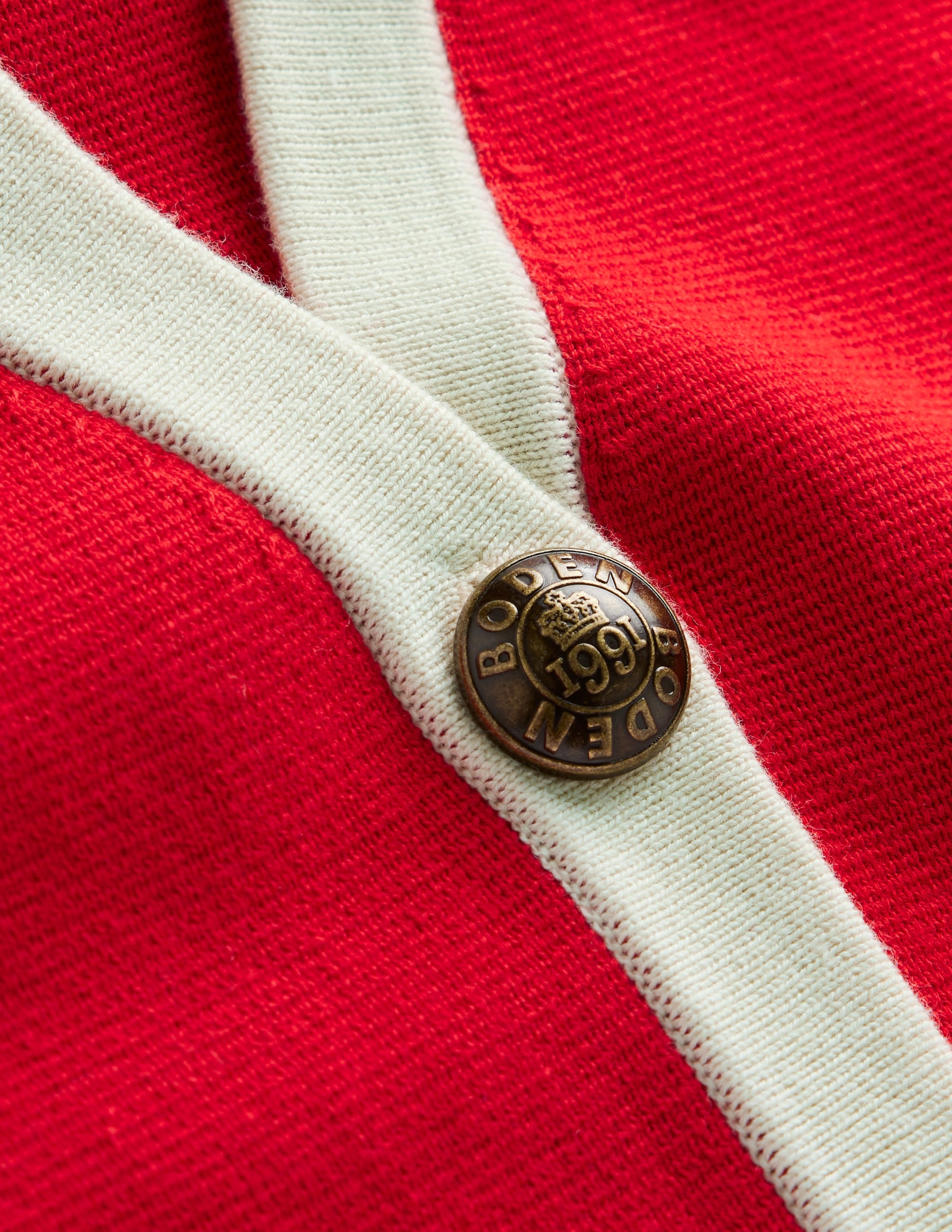 Holly Knitted Waistcoat-Poppy Red - Image 6