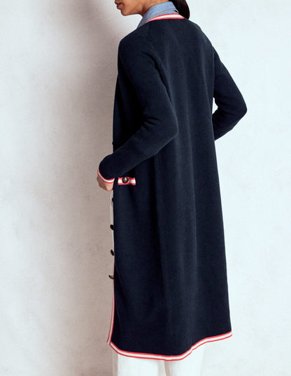 Holly Longline Jacket-Navy-3