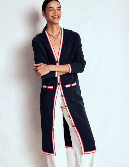 Holly Longline Jacket-Navy-4