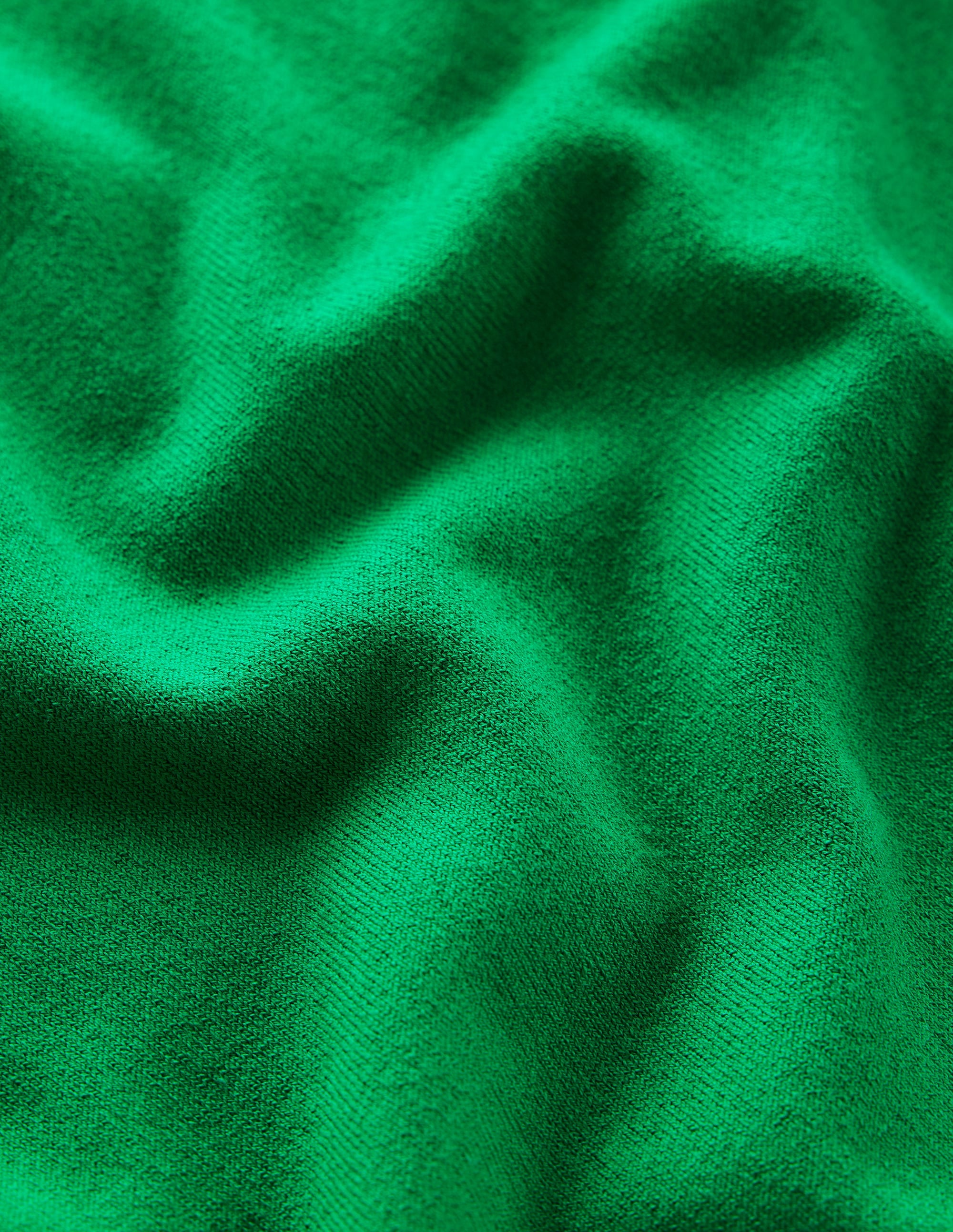 Emilia Cotton Crew Jumper-Rich Emerald - Image 6