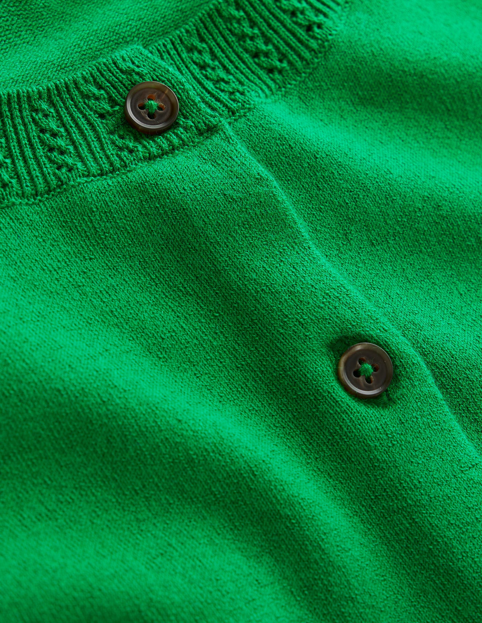 Emilia Cotton Crew Cardigan-Rich Emerald-6