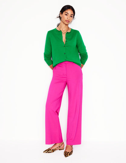 Emilia Cotton Crew Cardigan-Rich Emerald-4