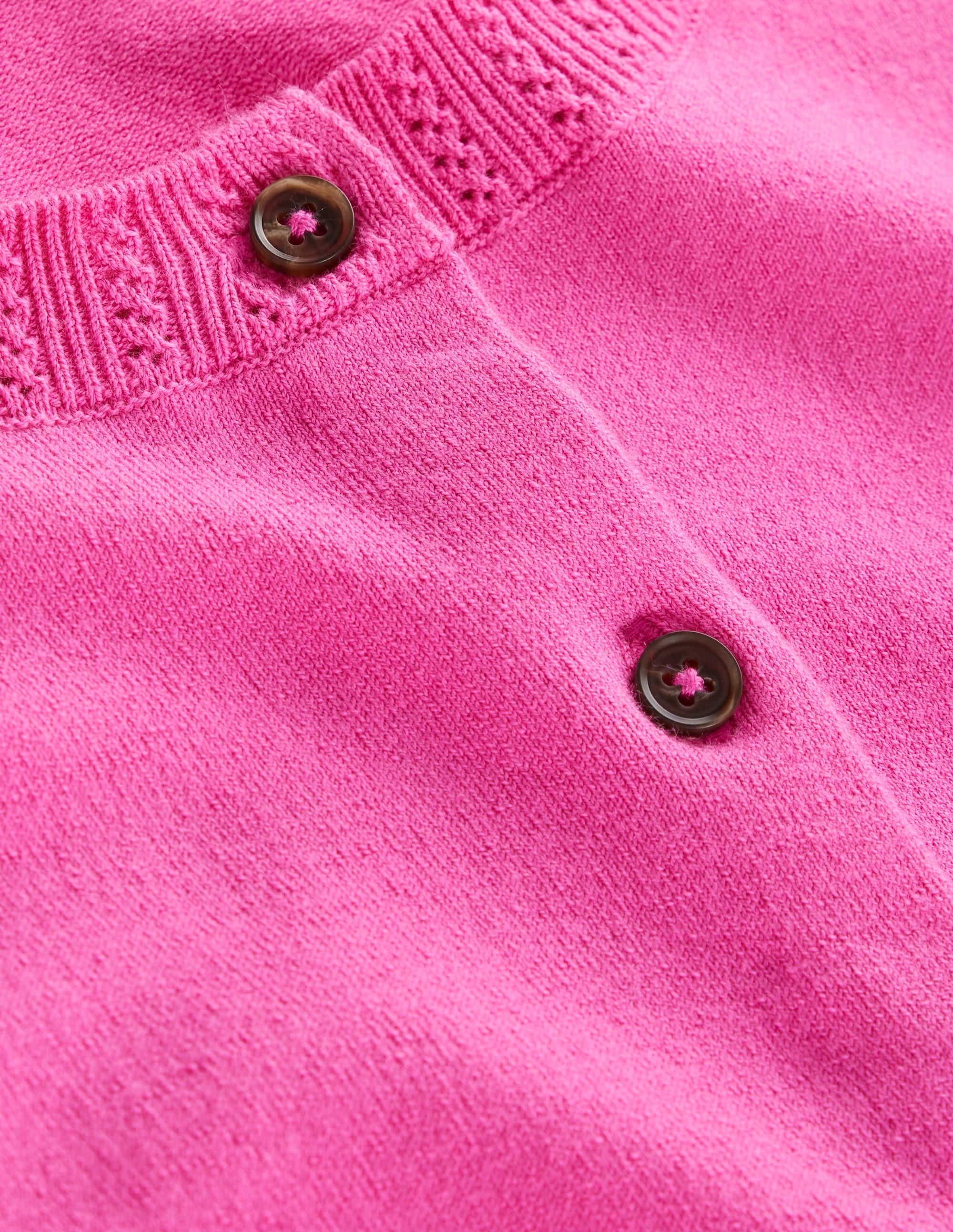 Emilia Cotton Crew Cardigan-Tickled Pink - Image 6