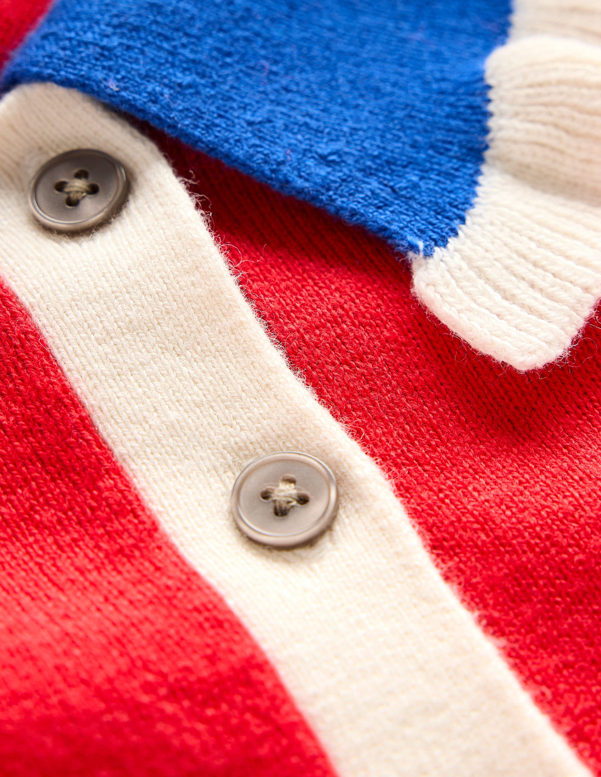Cotton-Blend Frill Jumper-Poppy Red - Image 6