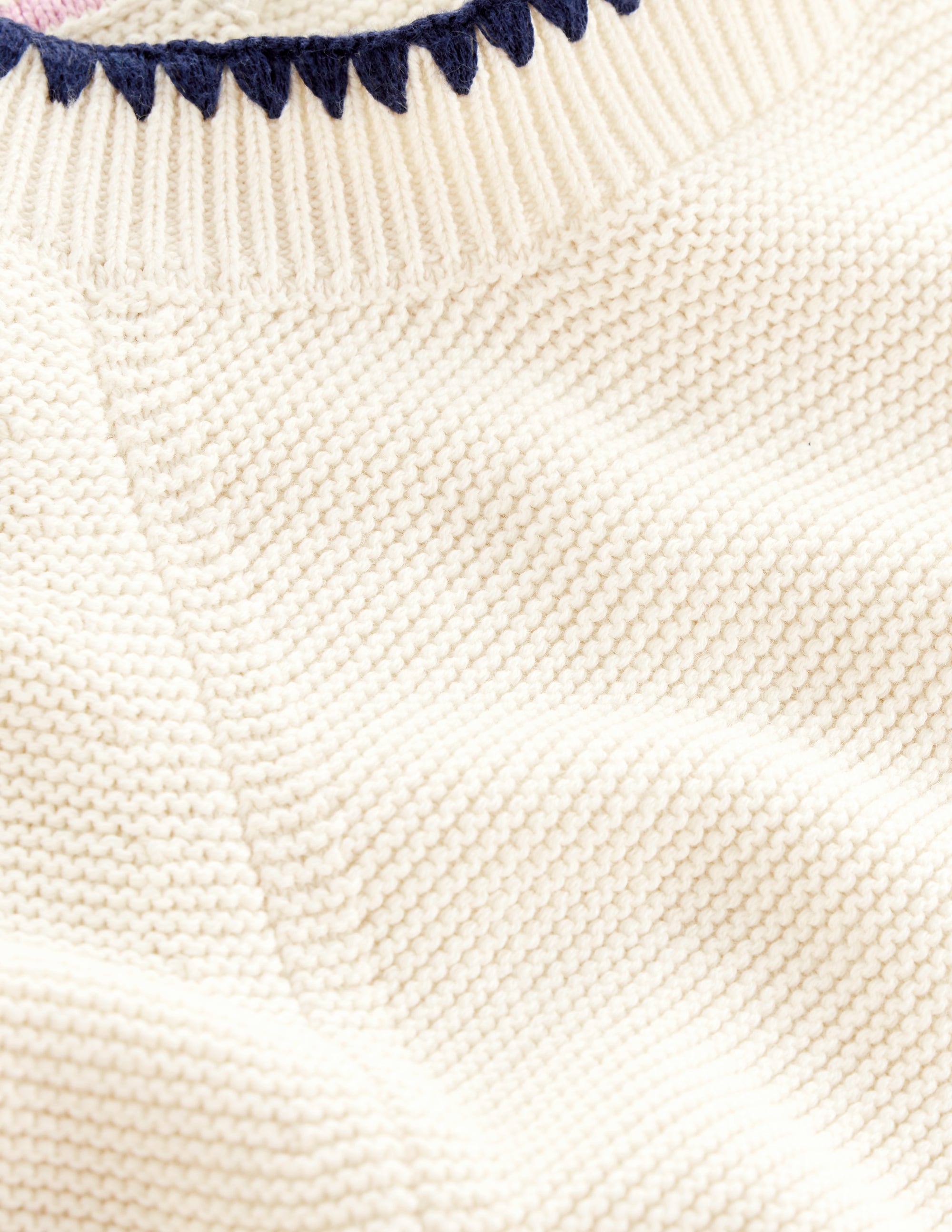 Lena Stitch Detail Jumper-Warm Ivory - Image 6