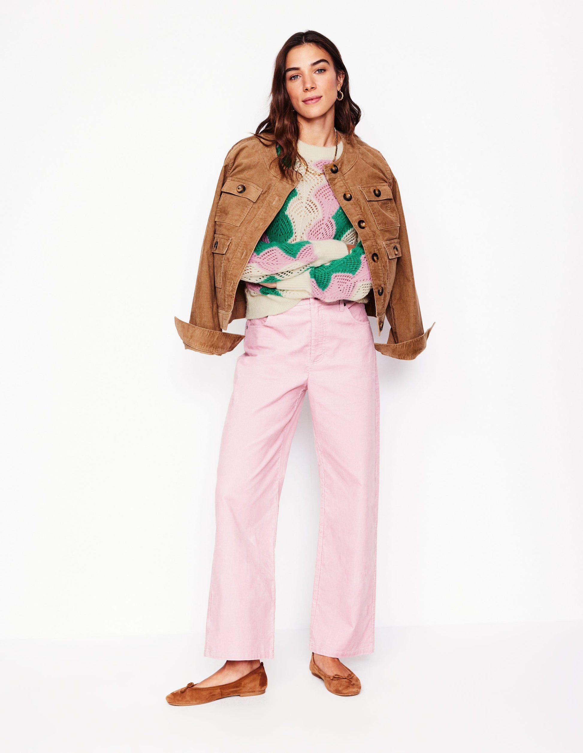 Alice Fluffy Raglan Jumper-Warm Ivory/ Soft Lavender Pink-4