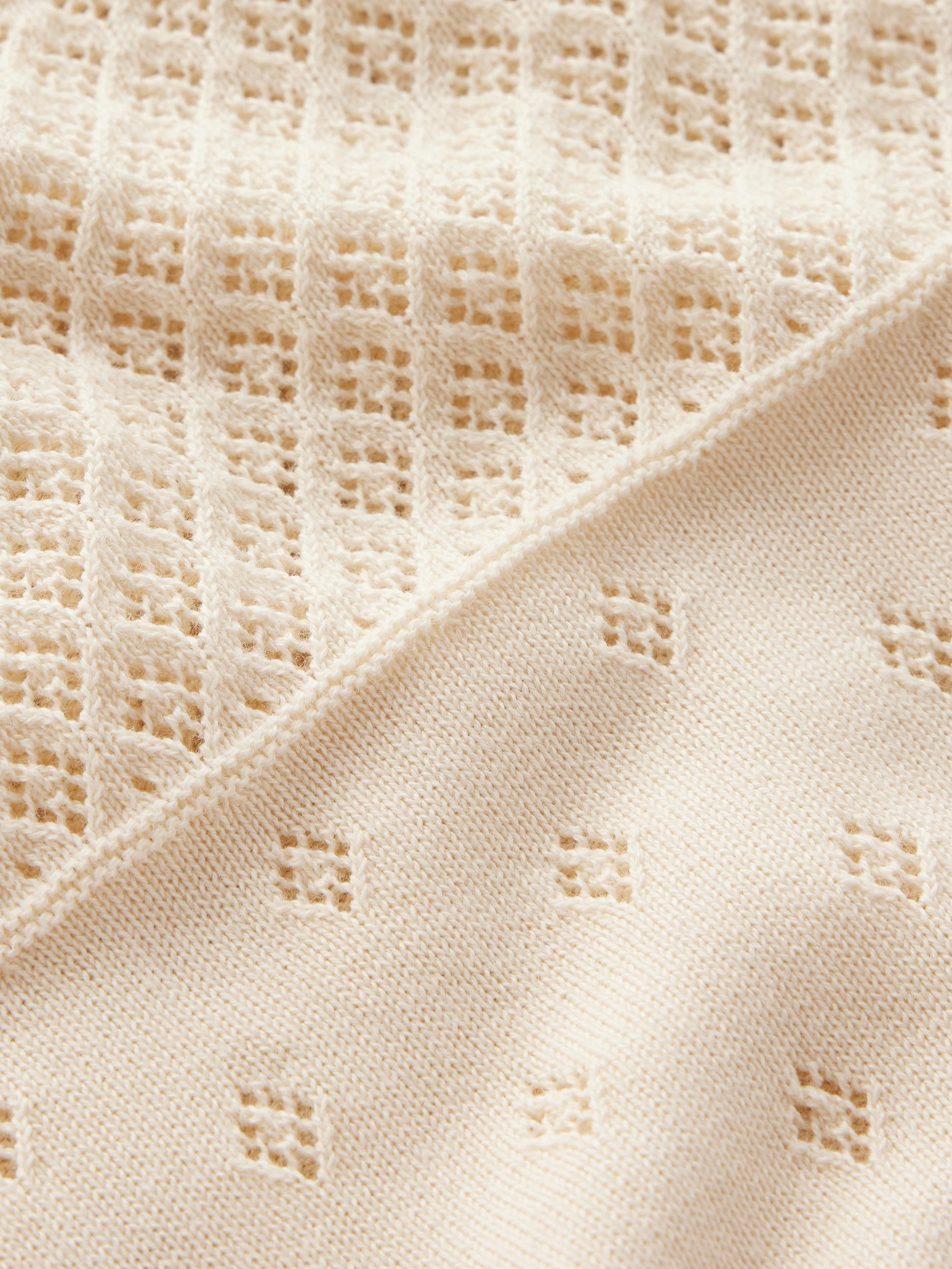 Rosalie Pointelle Jumper-Warm Ivory - Image 6