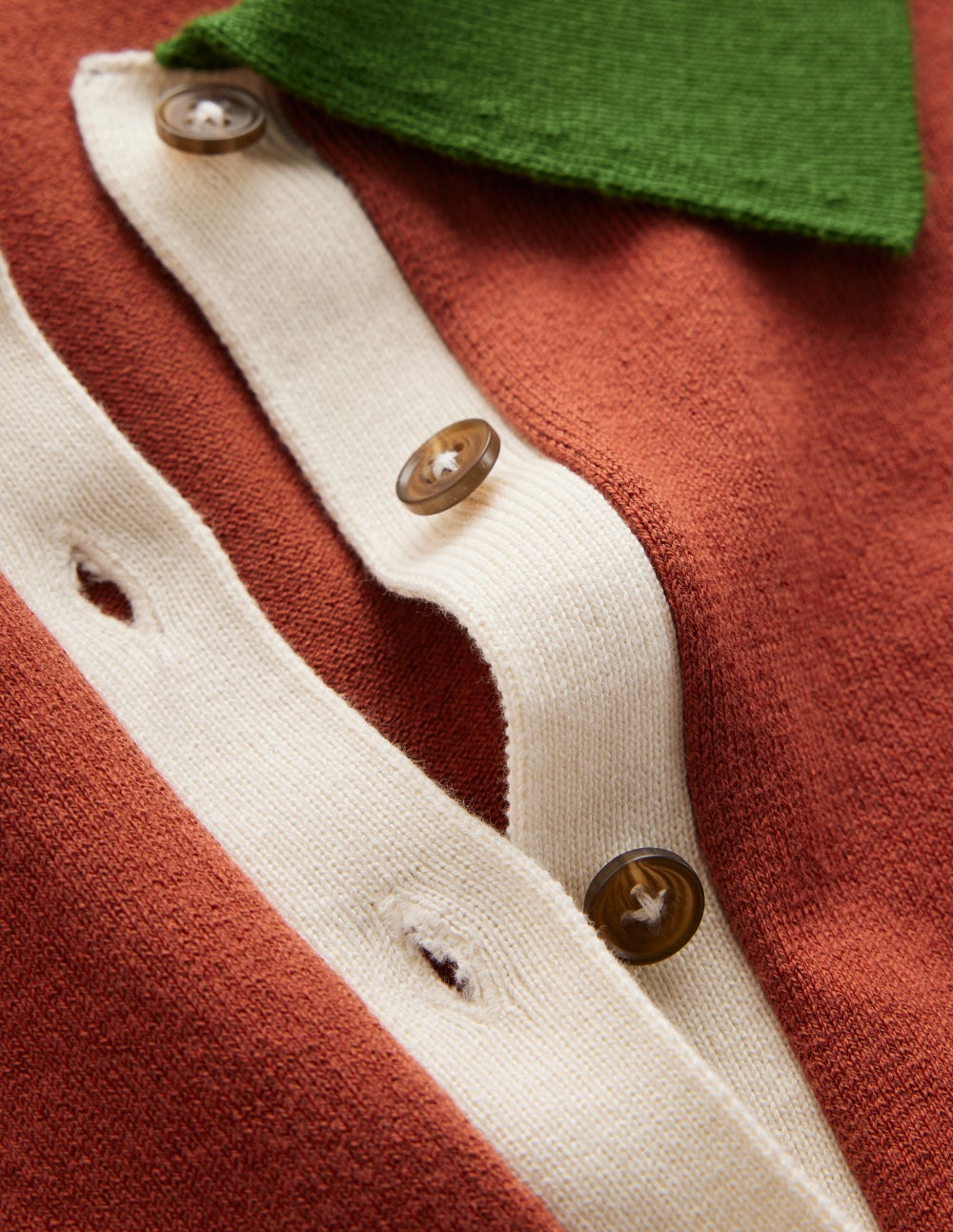 Lara Cotton Henley Jumper-Barn Red-7