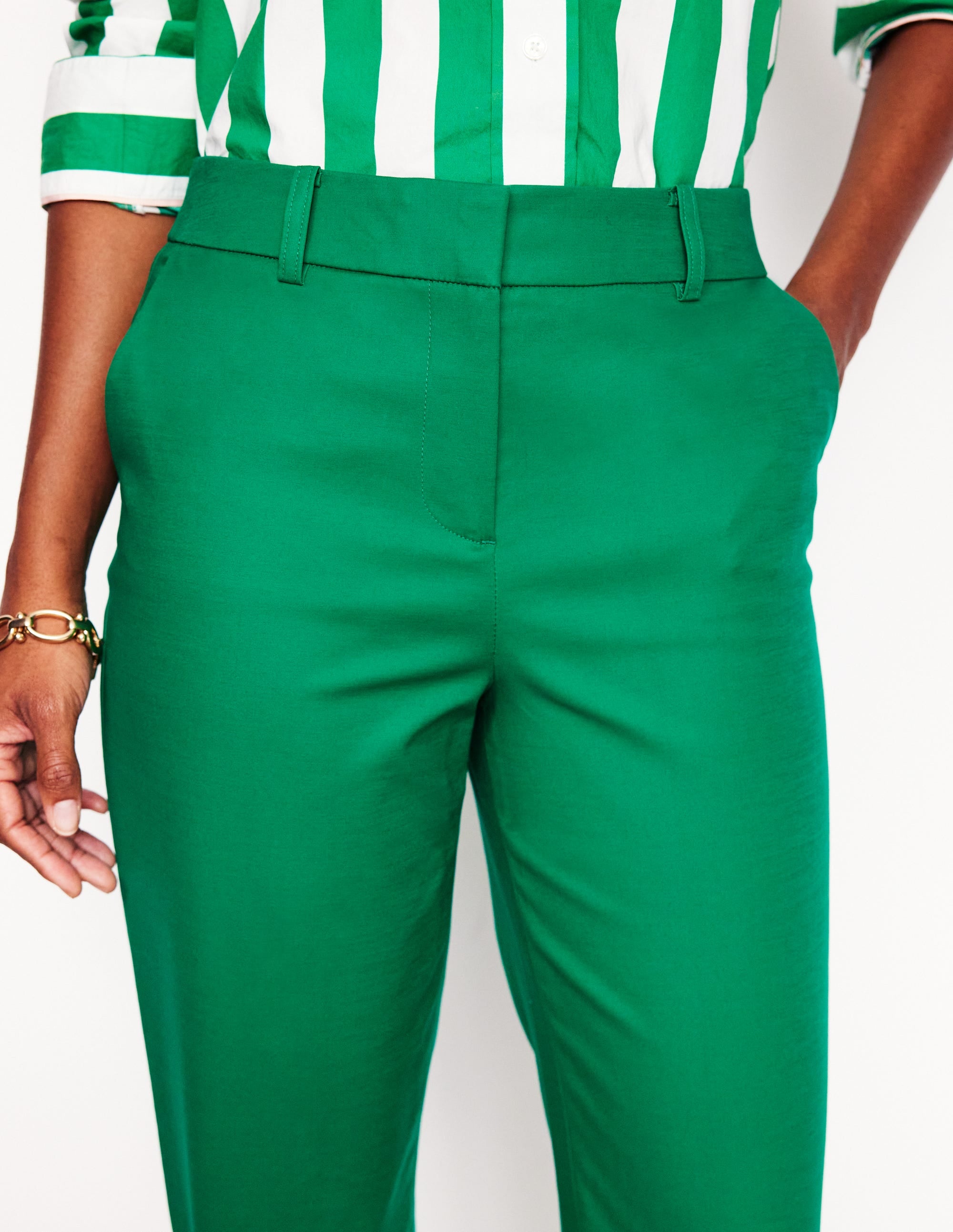 Richmond 7/8 Trousers-Rich Emerald - Image 2