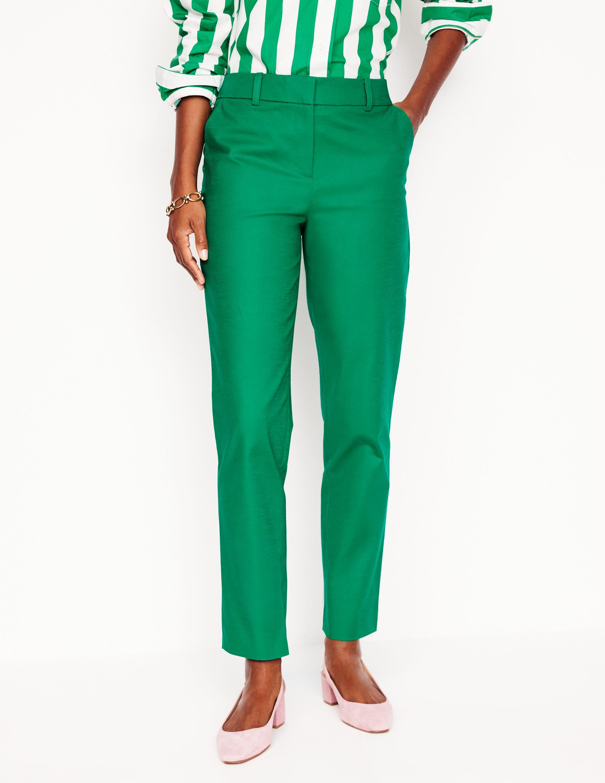 Richmond 7/8 Trousers-Rich Emerald - Image 4