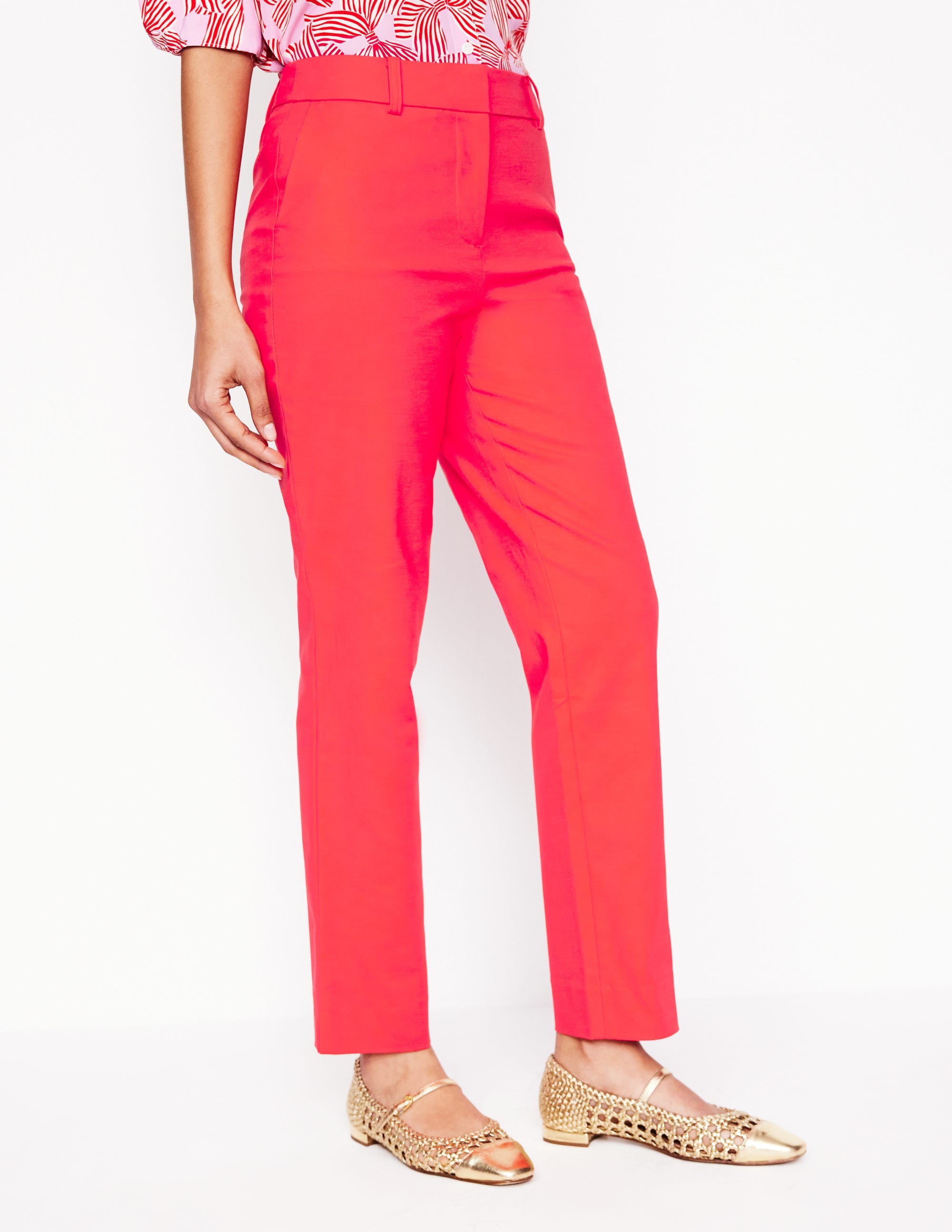 Richmond 7/8 Trousers-Strawberry Tart Red - Image 4
