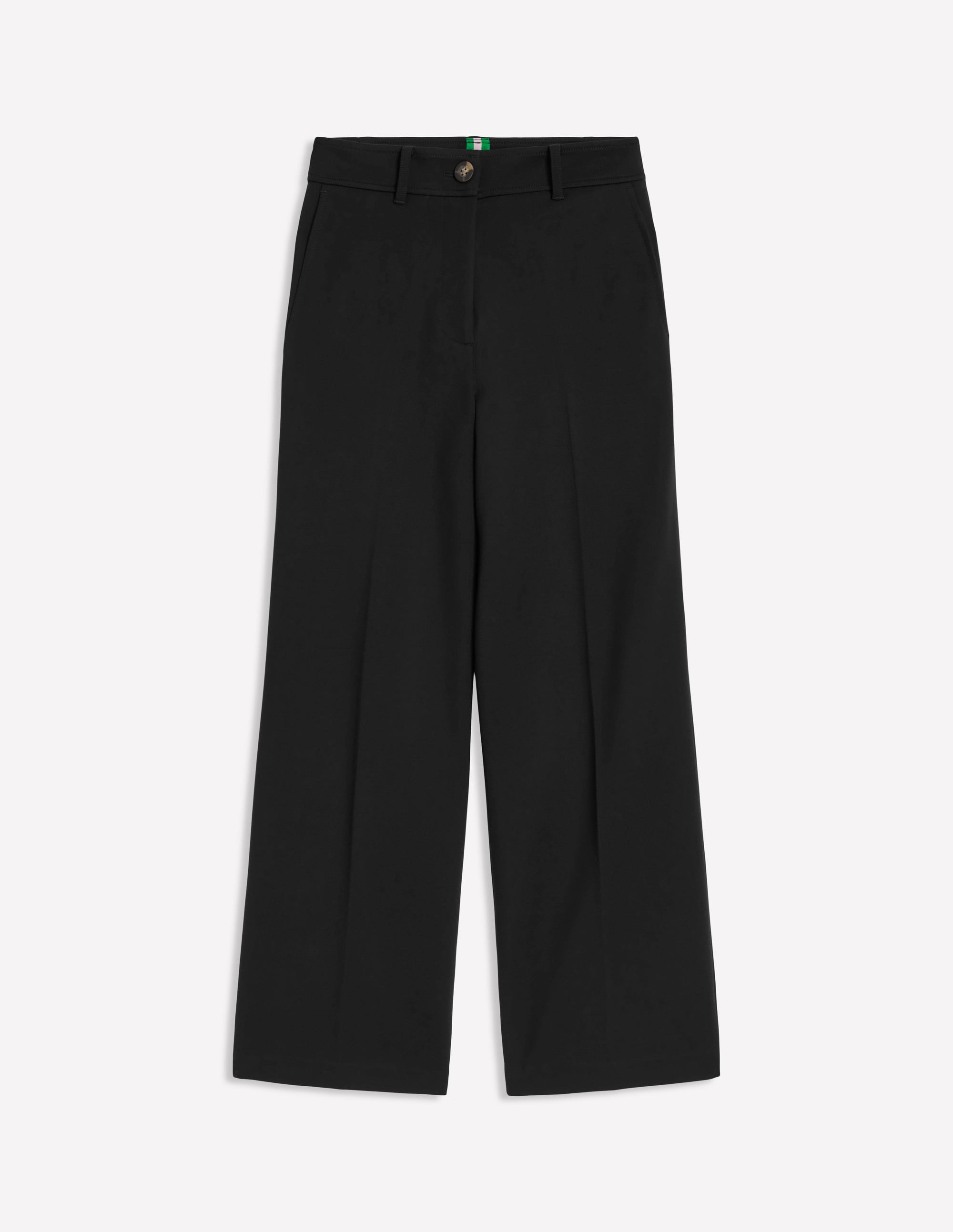 Cropped Ponte Trousers-Black - Image 6