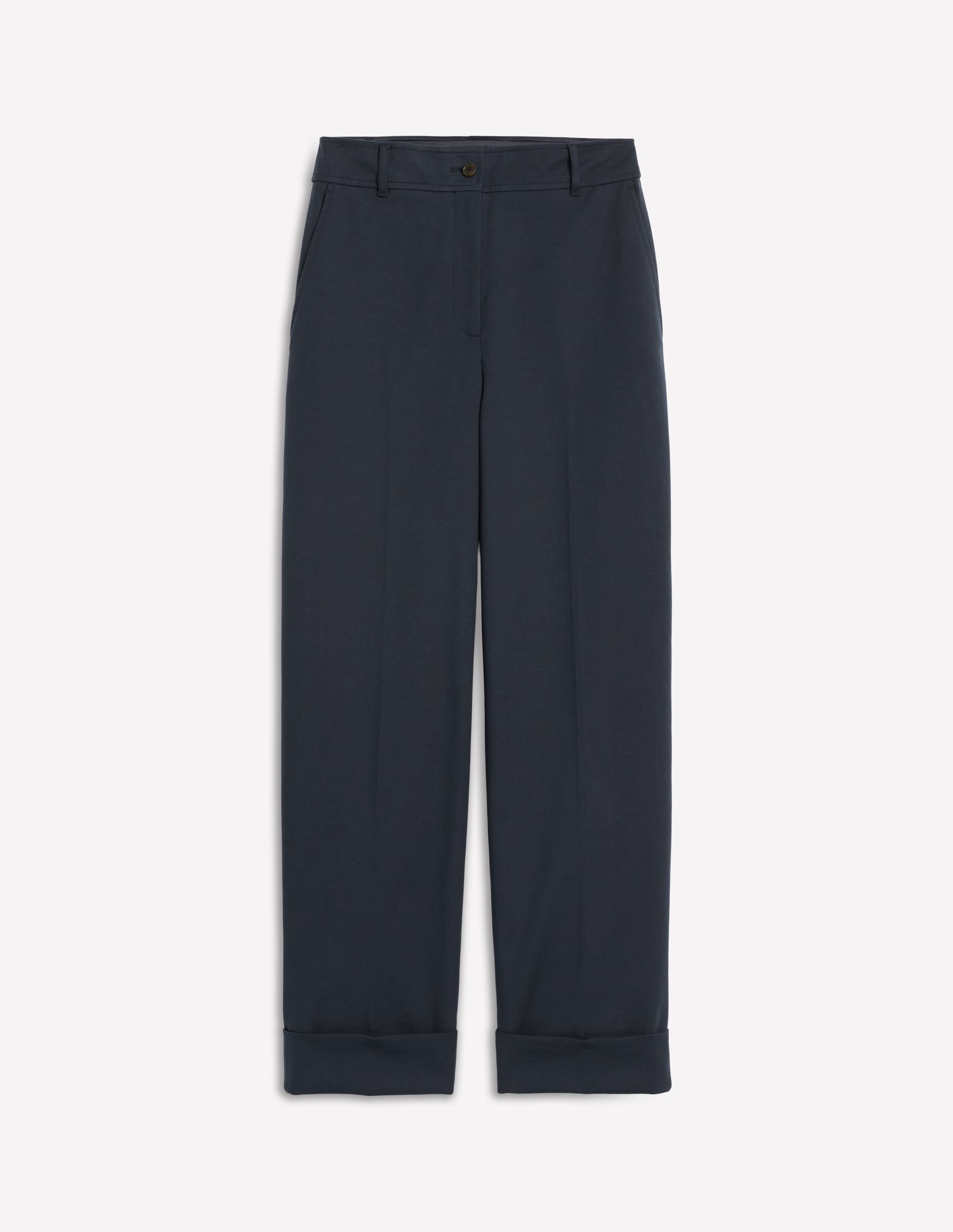 Turn Up Trousers-Navy - Image 5
