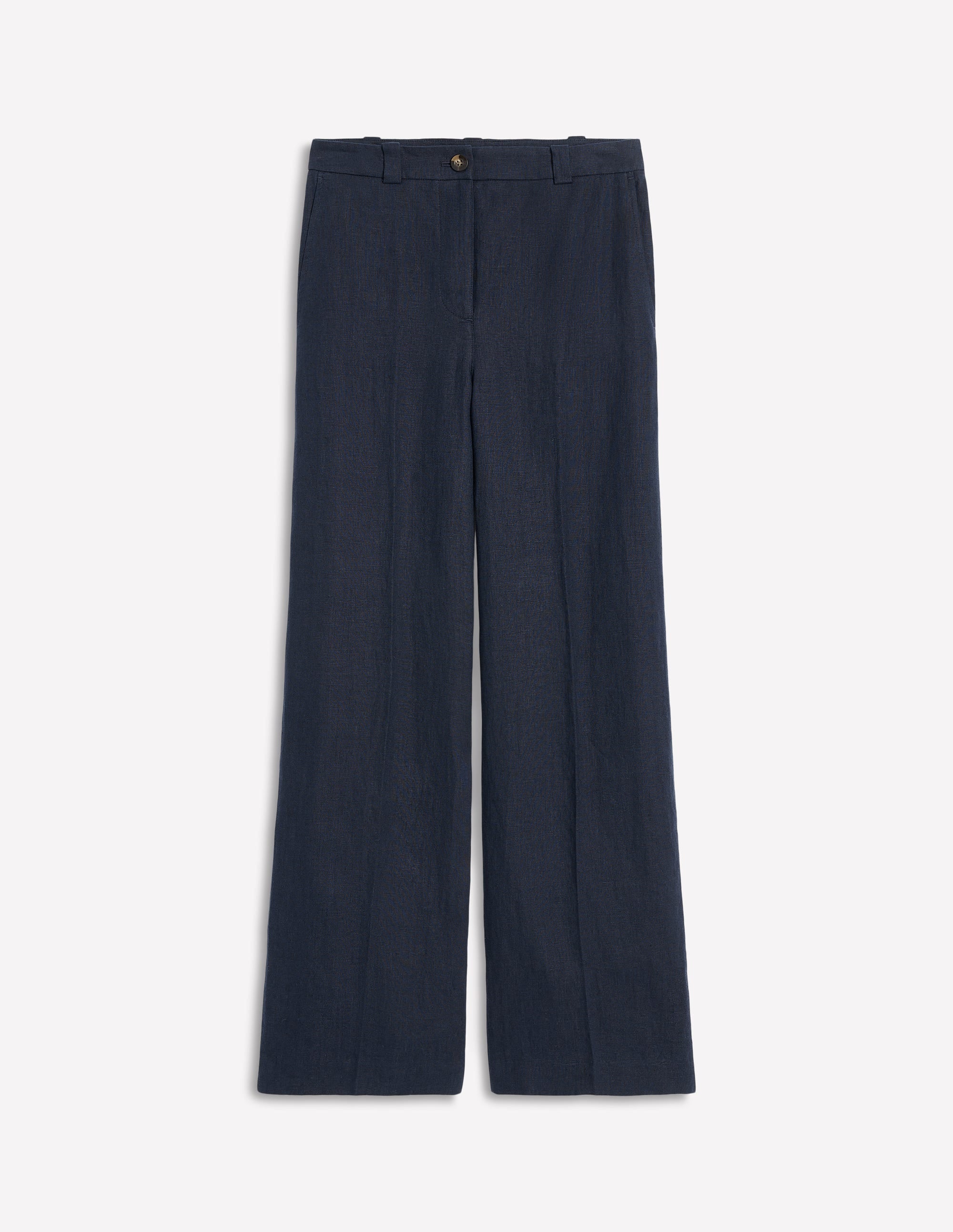 Westbourne Linen Trousers-Navy - Image 6