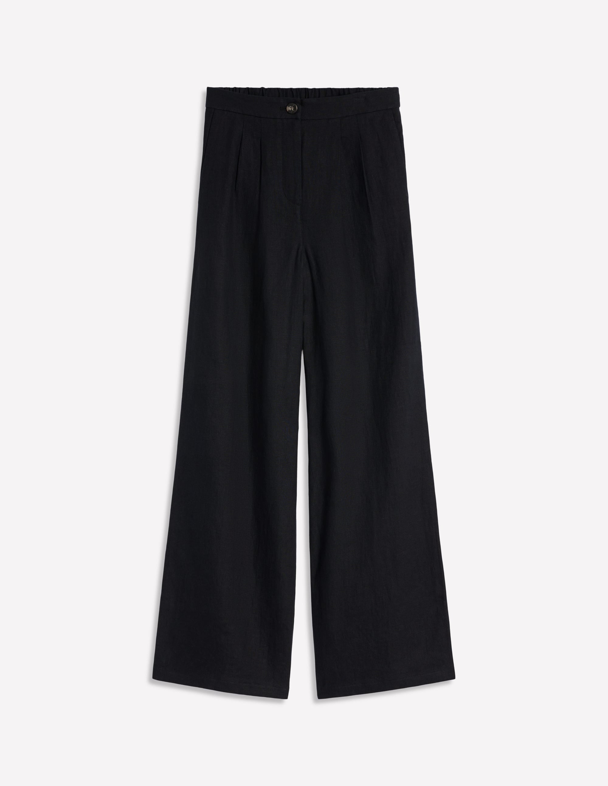 Dulwich Linen Trousers-Black - Image 7