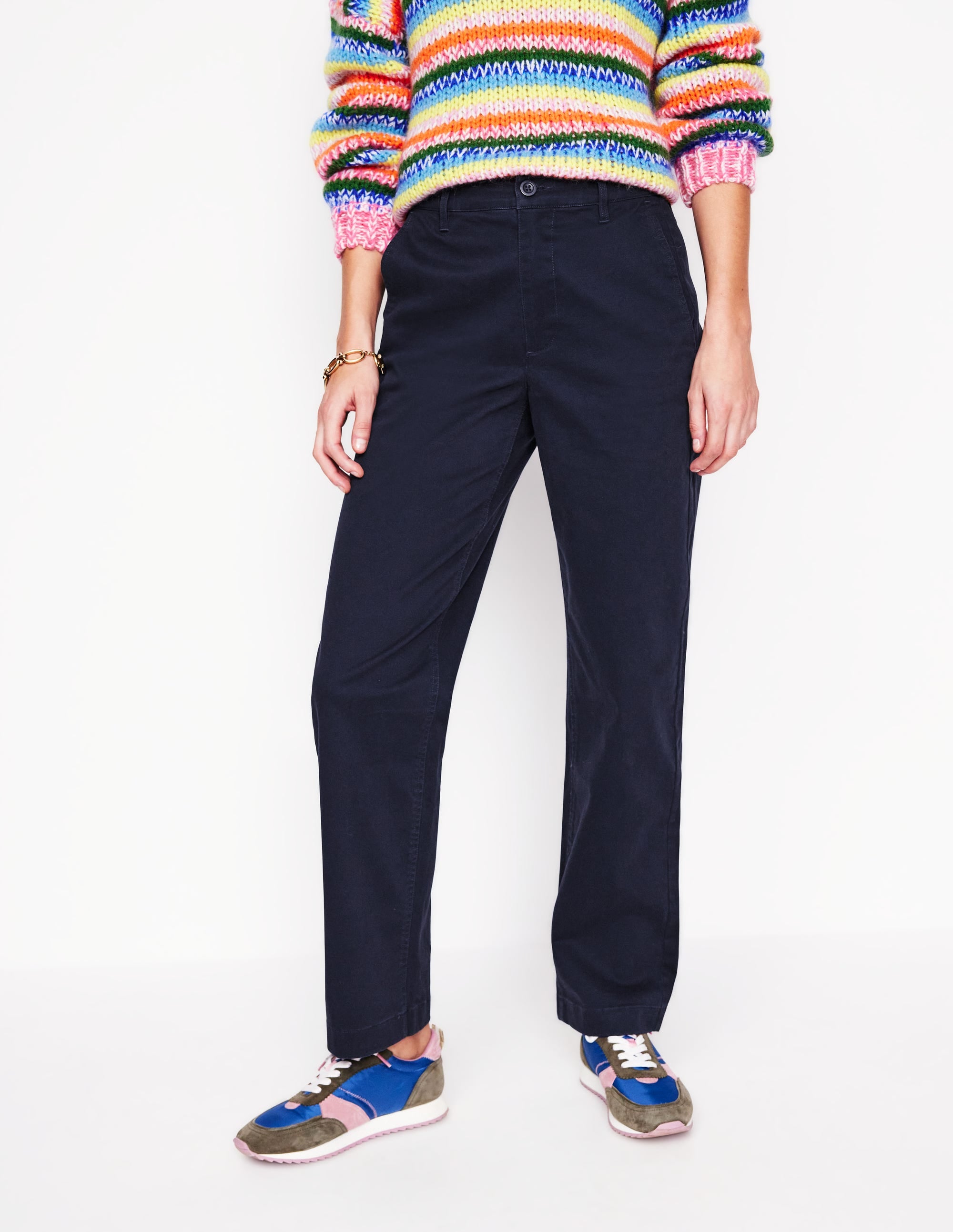 Barnsbury Chino Trousers-Navy - Image 4