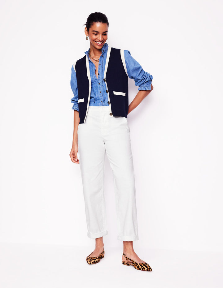 Barnsbury Chino Trousers-White