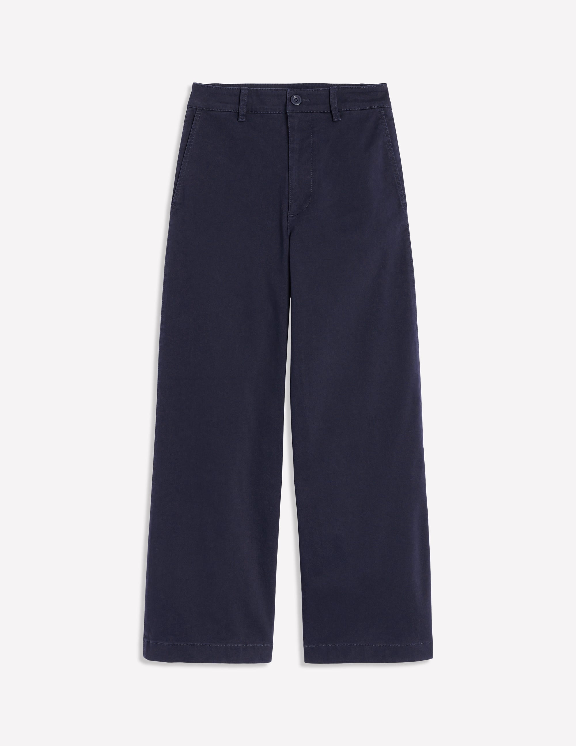 Barnsbury Crop Chino Trousers-Navy - Image 6