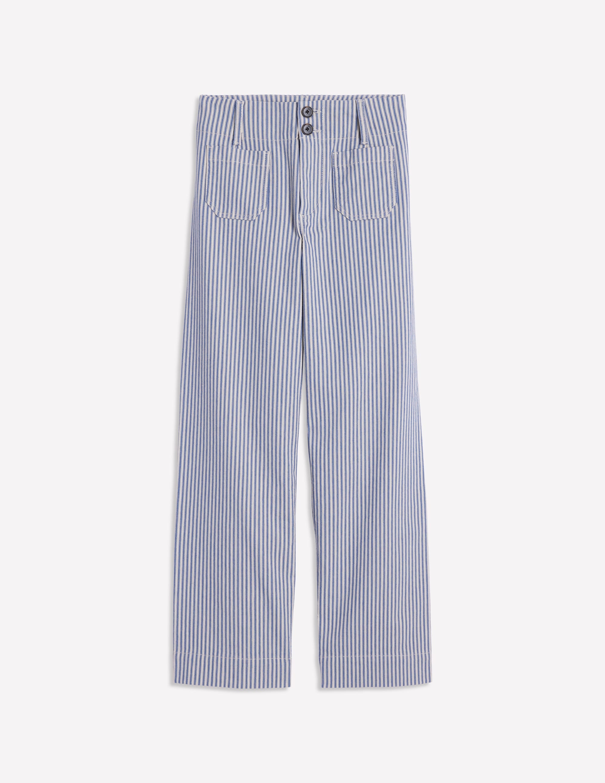 Primrose Patch Pocket Trousers-Ticking Stripe - Image 5