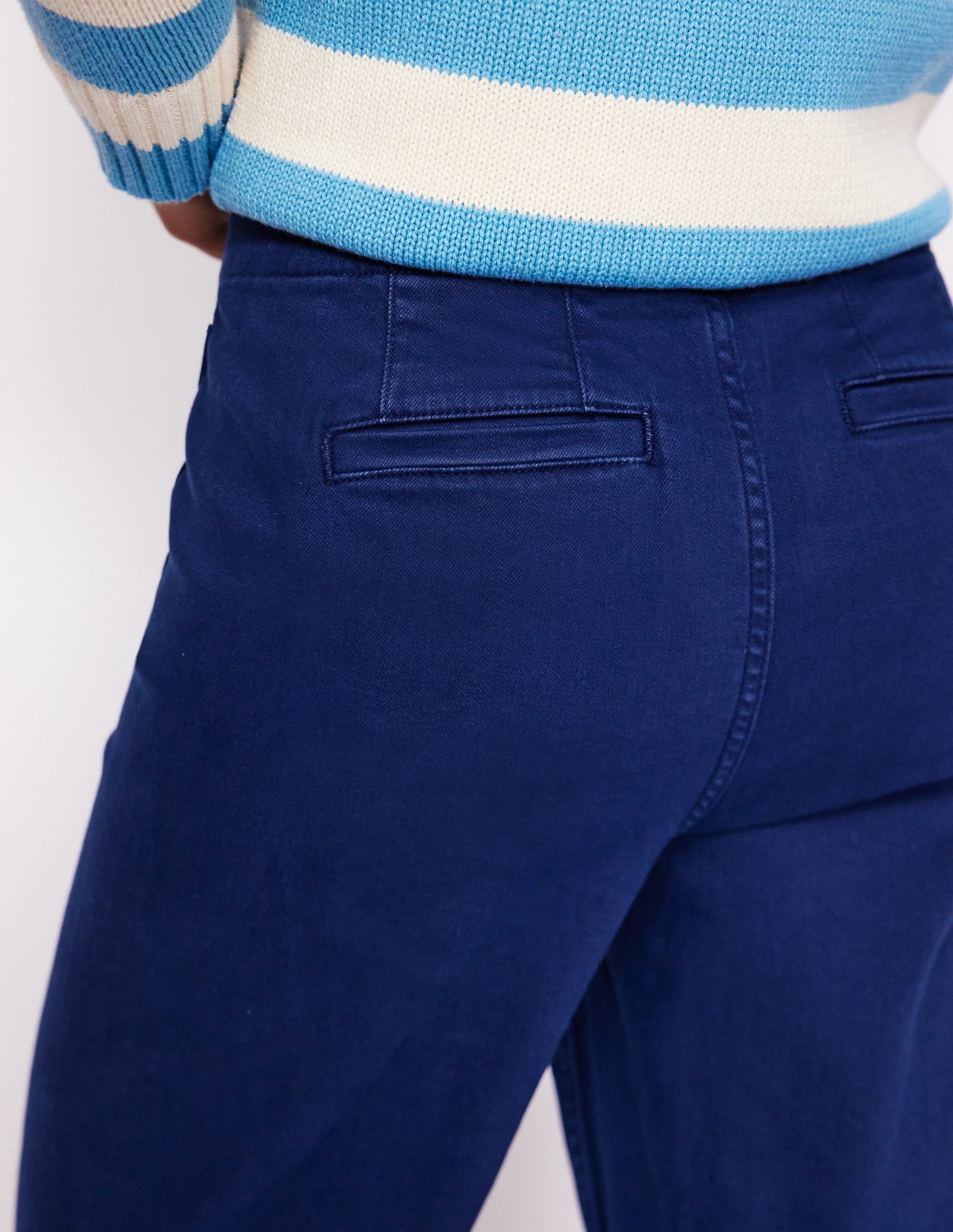 Primrose Patch Pocket Trousers-Navy - Image 2