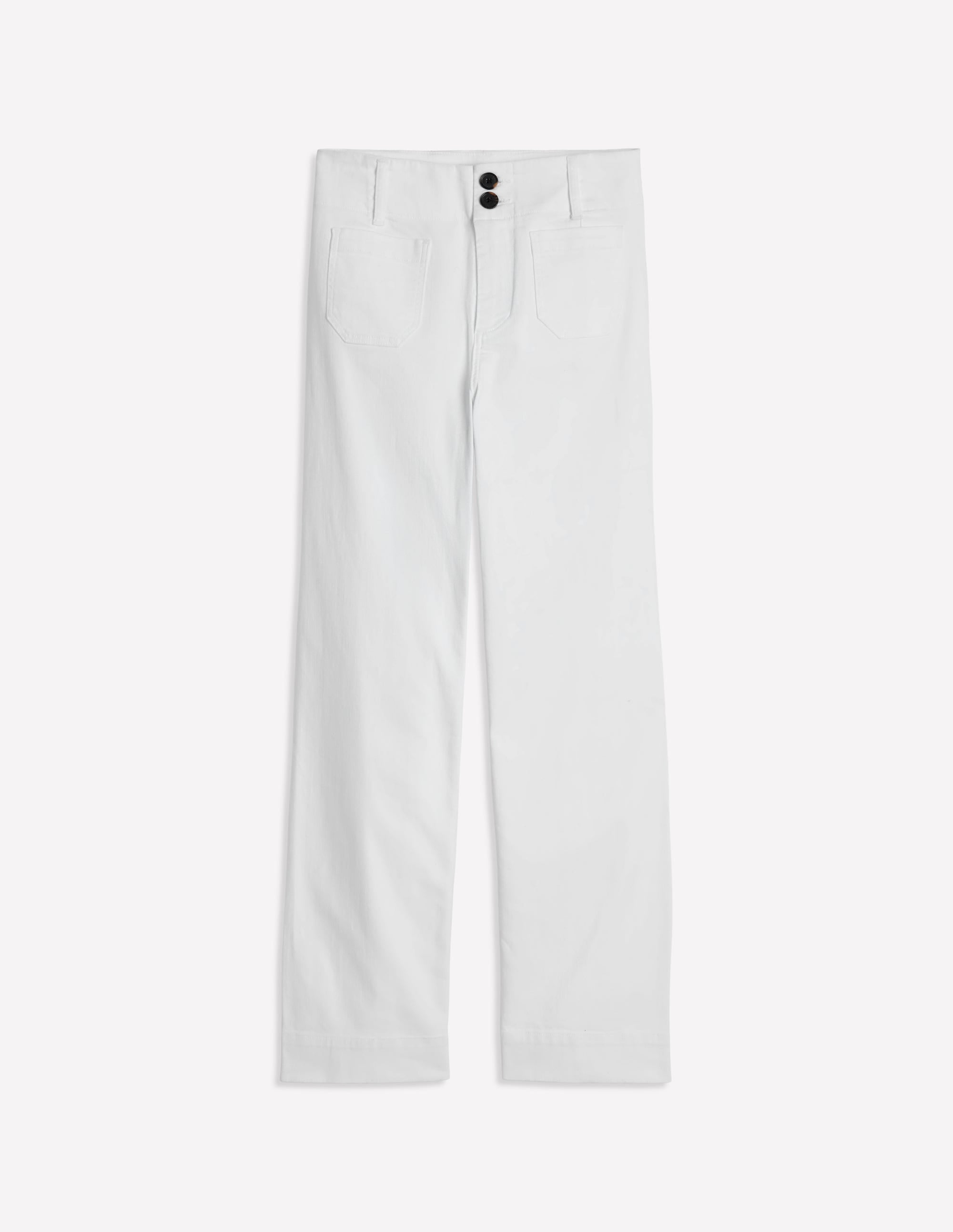 Primrose Patch Pocket Trousers-White - Image 6