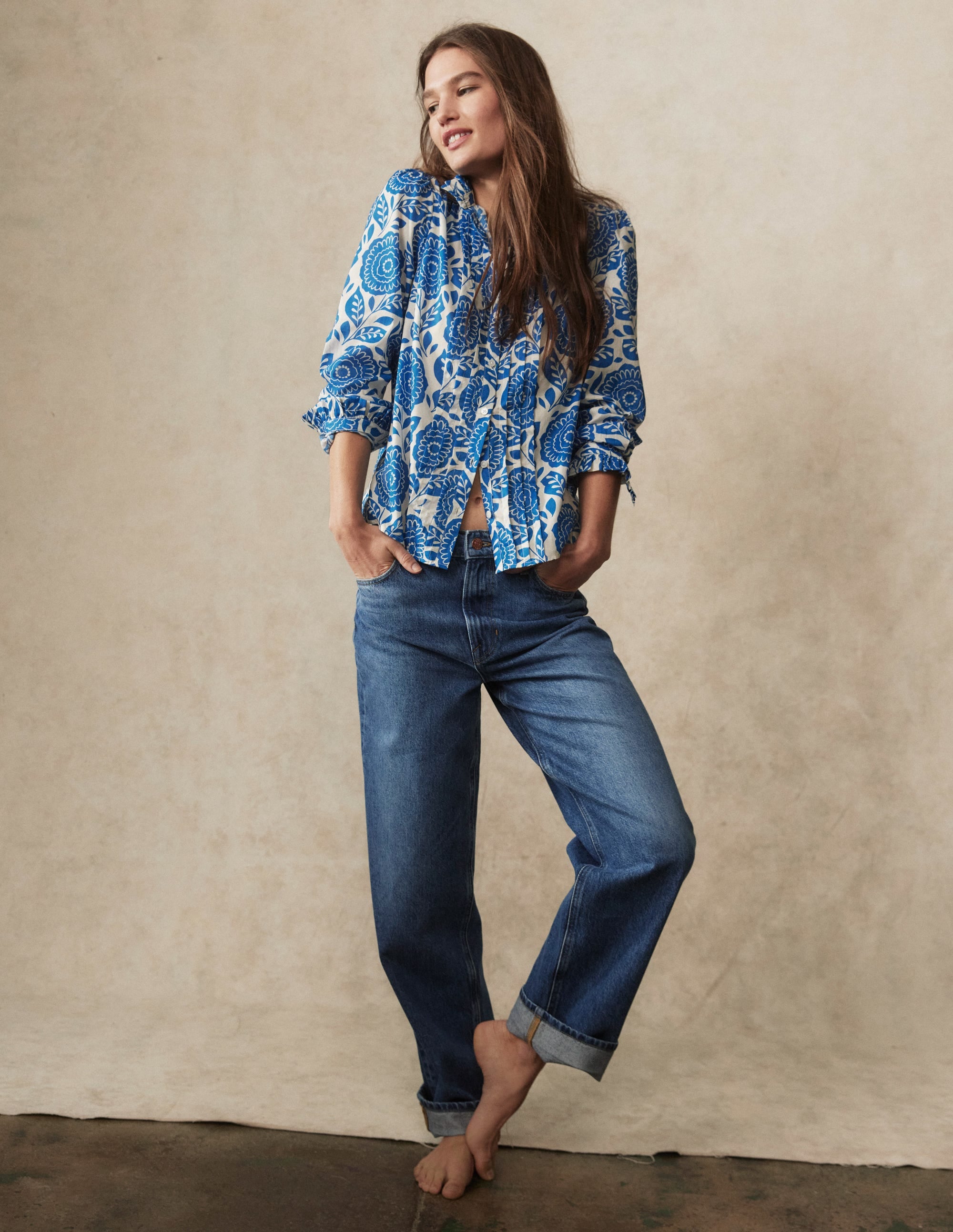 Mid Rise Relaxed Jeans-Mid Vintage - Image 15