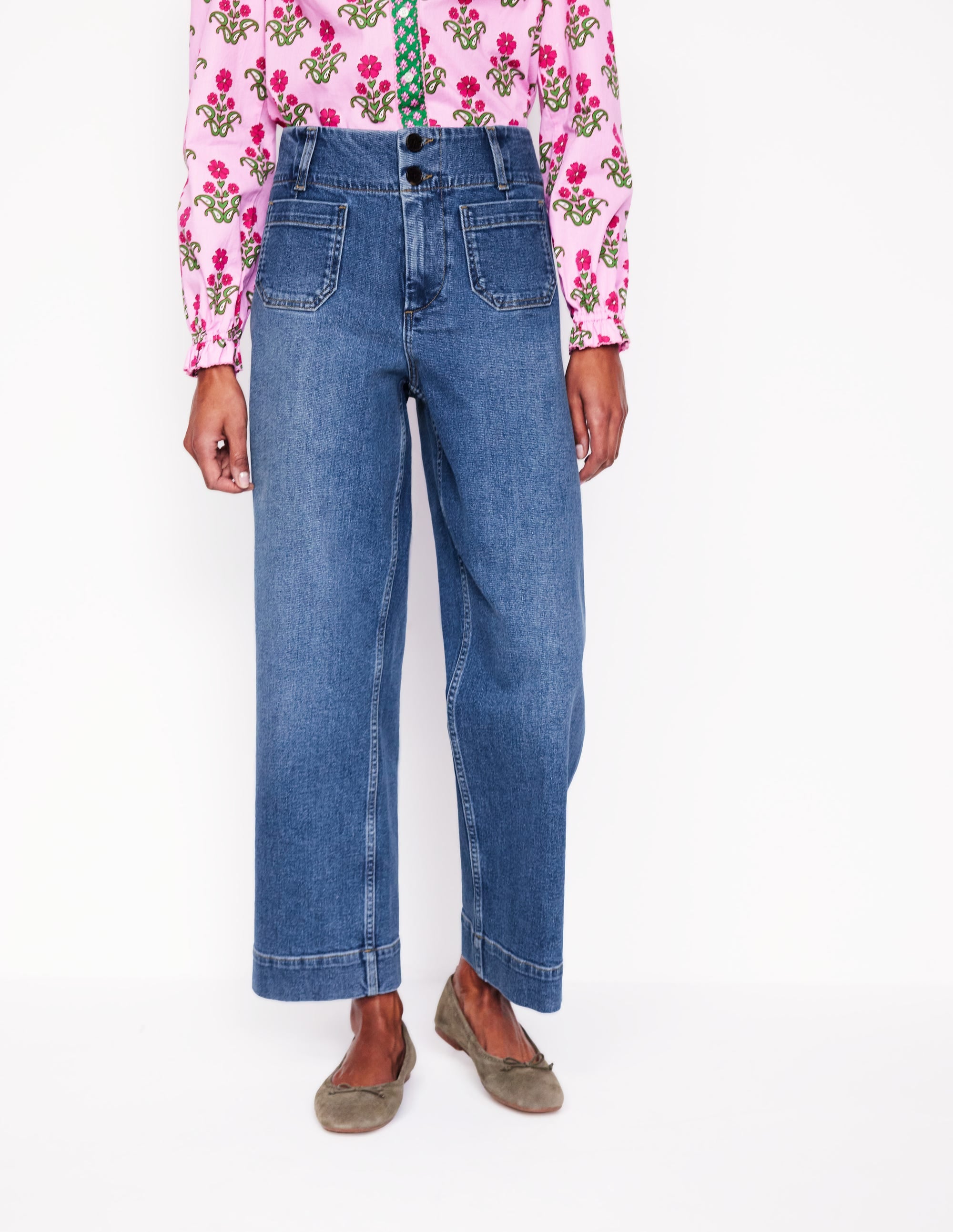 Primrose Cropped Jeans-Light Vintage - Image 4