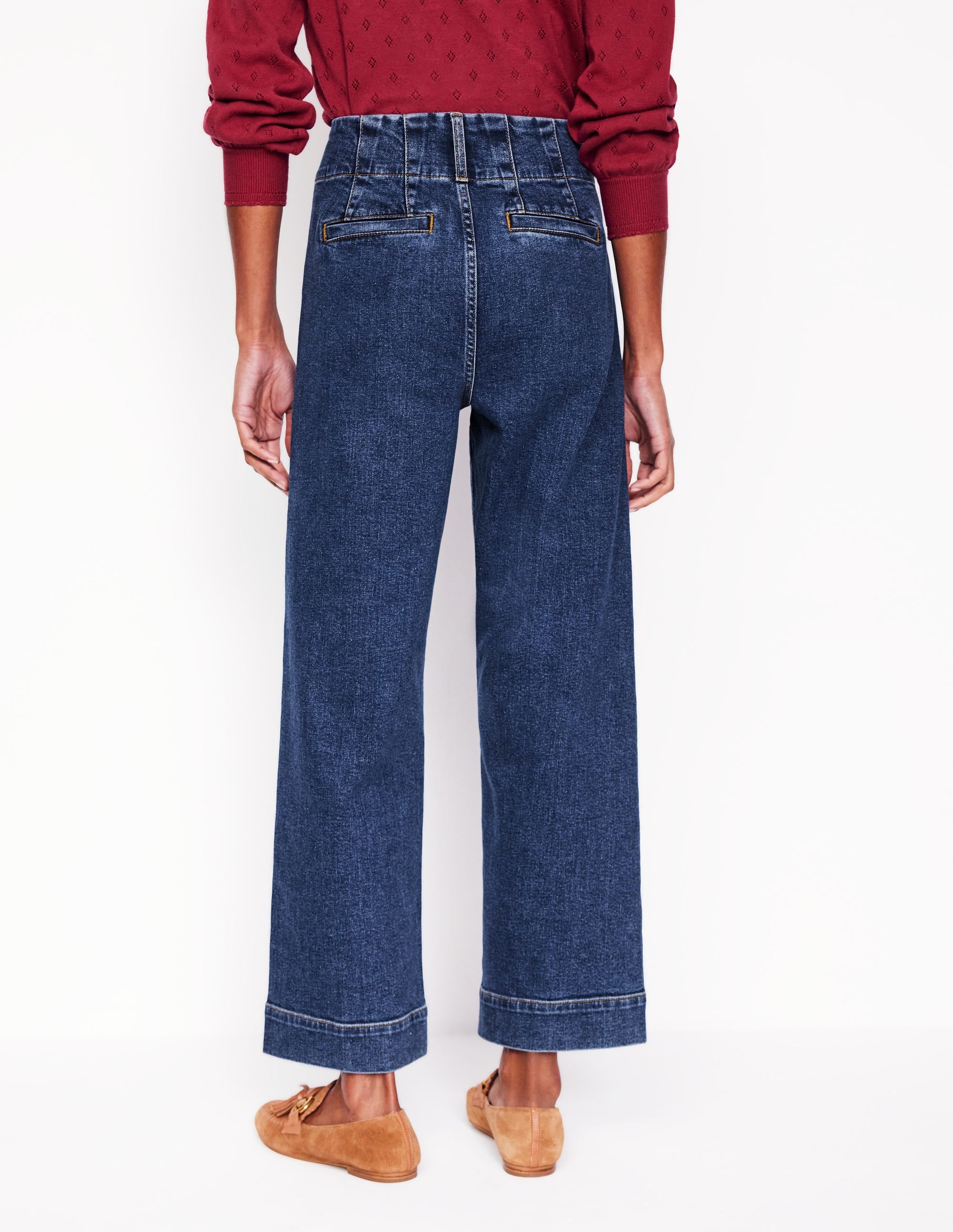 Primrose Cropped Jeans-Mid Vintage - Image 3