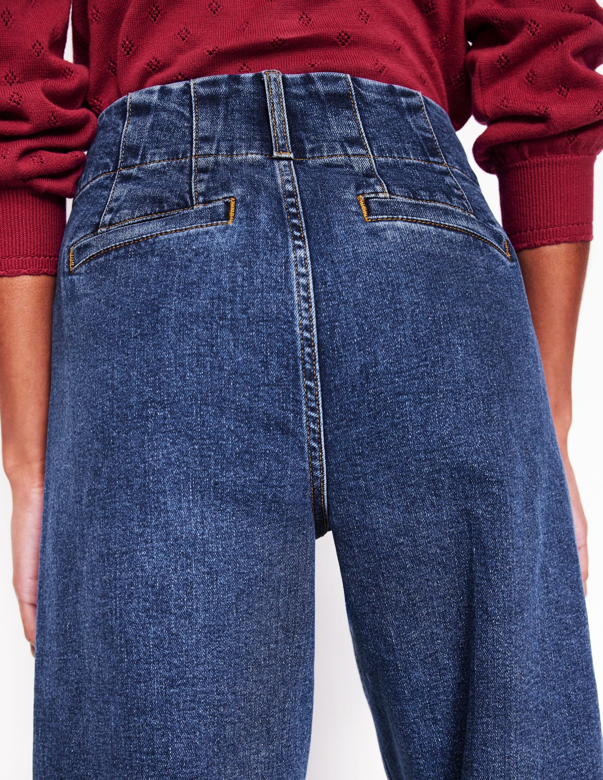 Primrose Cropped Jeans-Mid Vintage - Image 4